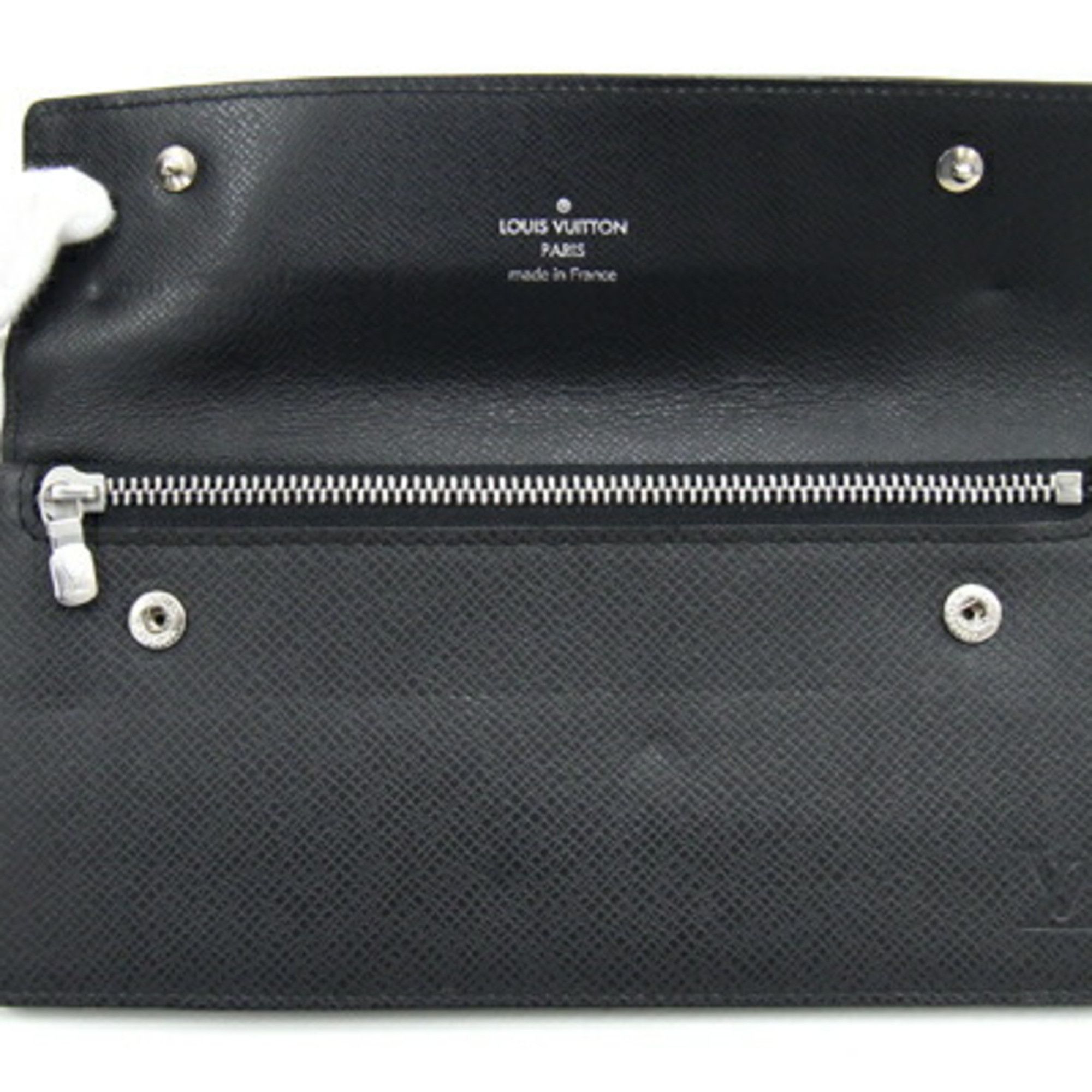 Louis Vuitton Louis Vuitton Bi-fold Long Wallet Taiga Portefeuille Accordion M30992 Ardoise Men's Chain LOUIS VUITTON Size ONE SIZE - 3 Thumbnail