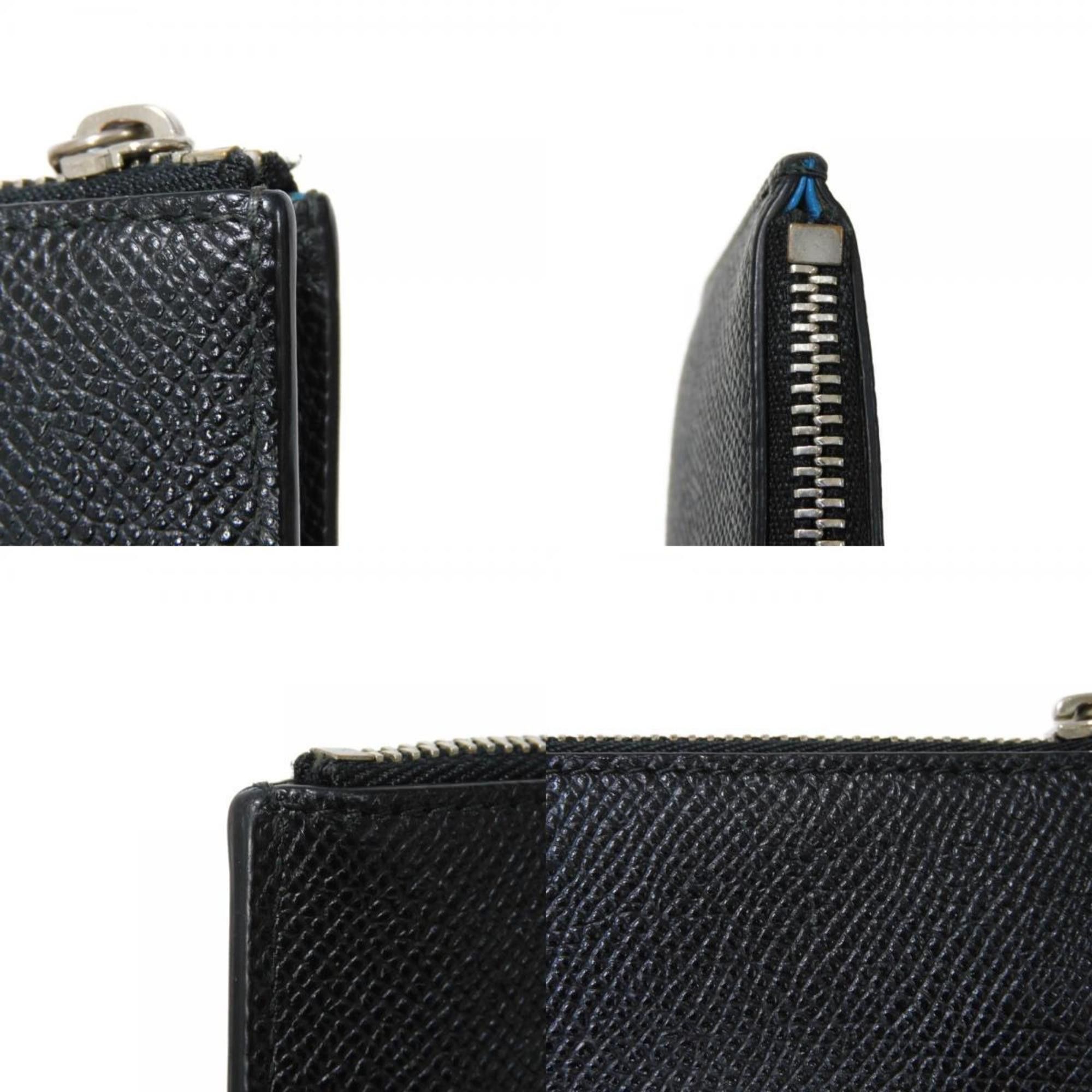 Bvlgari BVLGARI Coin Case Bulgari Man Key Ring Chain Hook Purse Wallet Mini Black 282604 Men's Size ONE SIZE - 19 Thumbnail