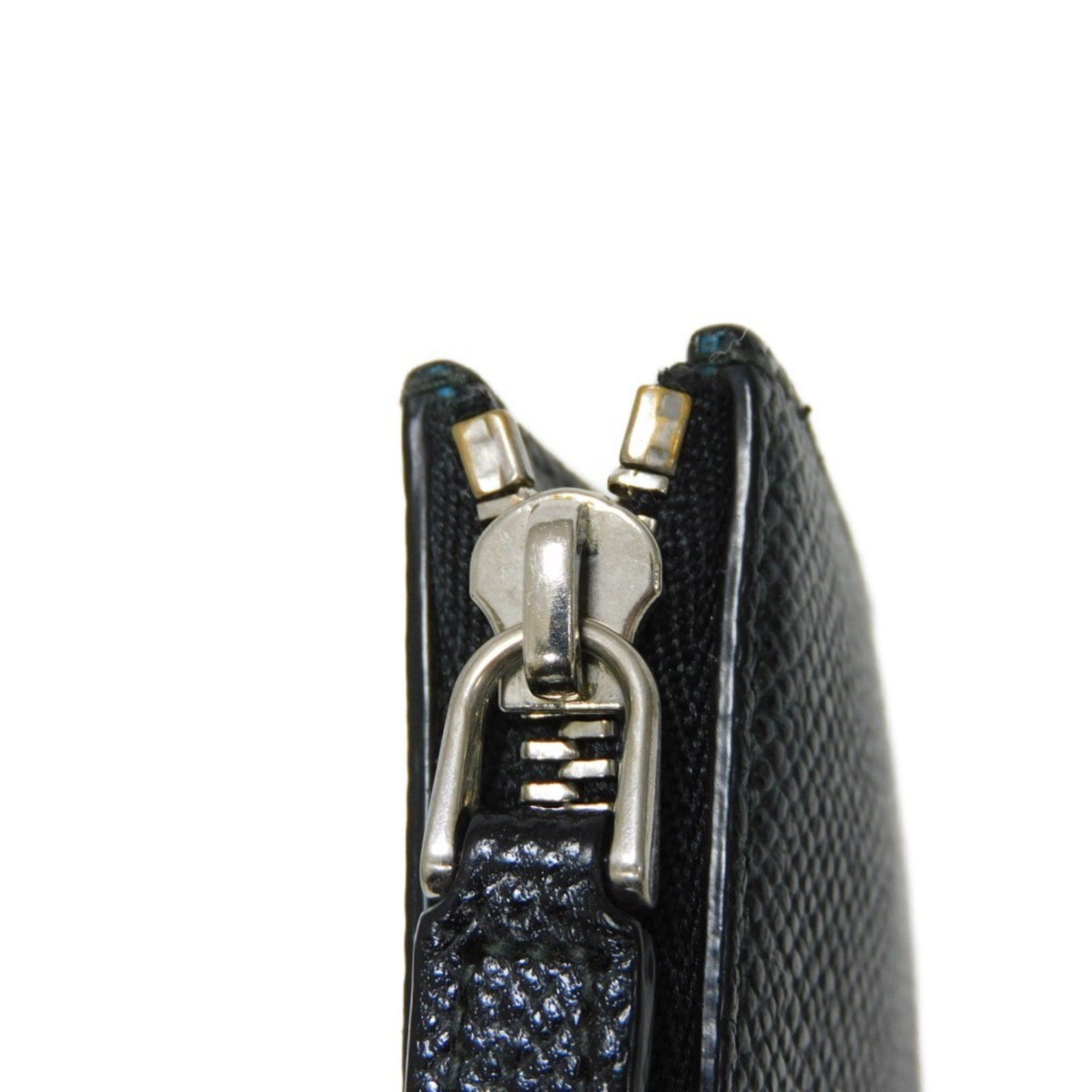 Bvlgari BVLGARI Coin Case Bulgari Man Key Ring Chain Hook Purse Wallet Mini Black 282604 Men's Size ONE SIZE - 17 Thumbnail