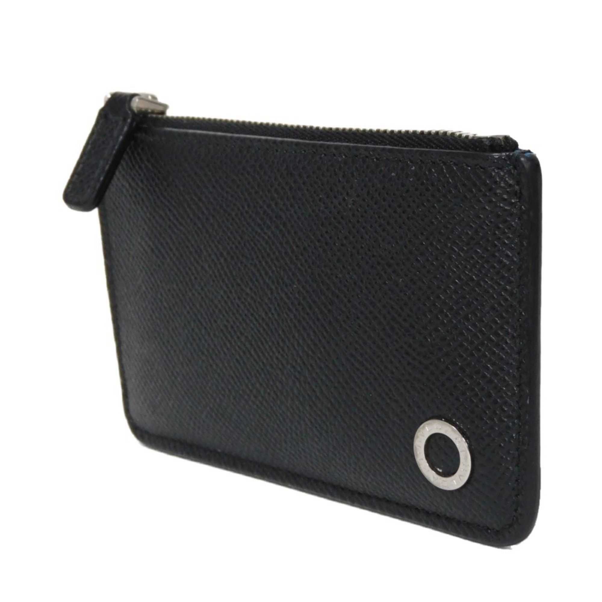 Bvlgari BVLGARI Coin Case Bulgari Man Key Ring Chain Hook Purse Wallet Mini Black 282604 Men's Size ONE SIZE - 2 Thumbnail