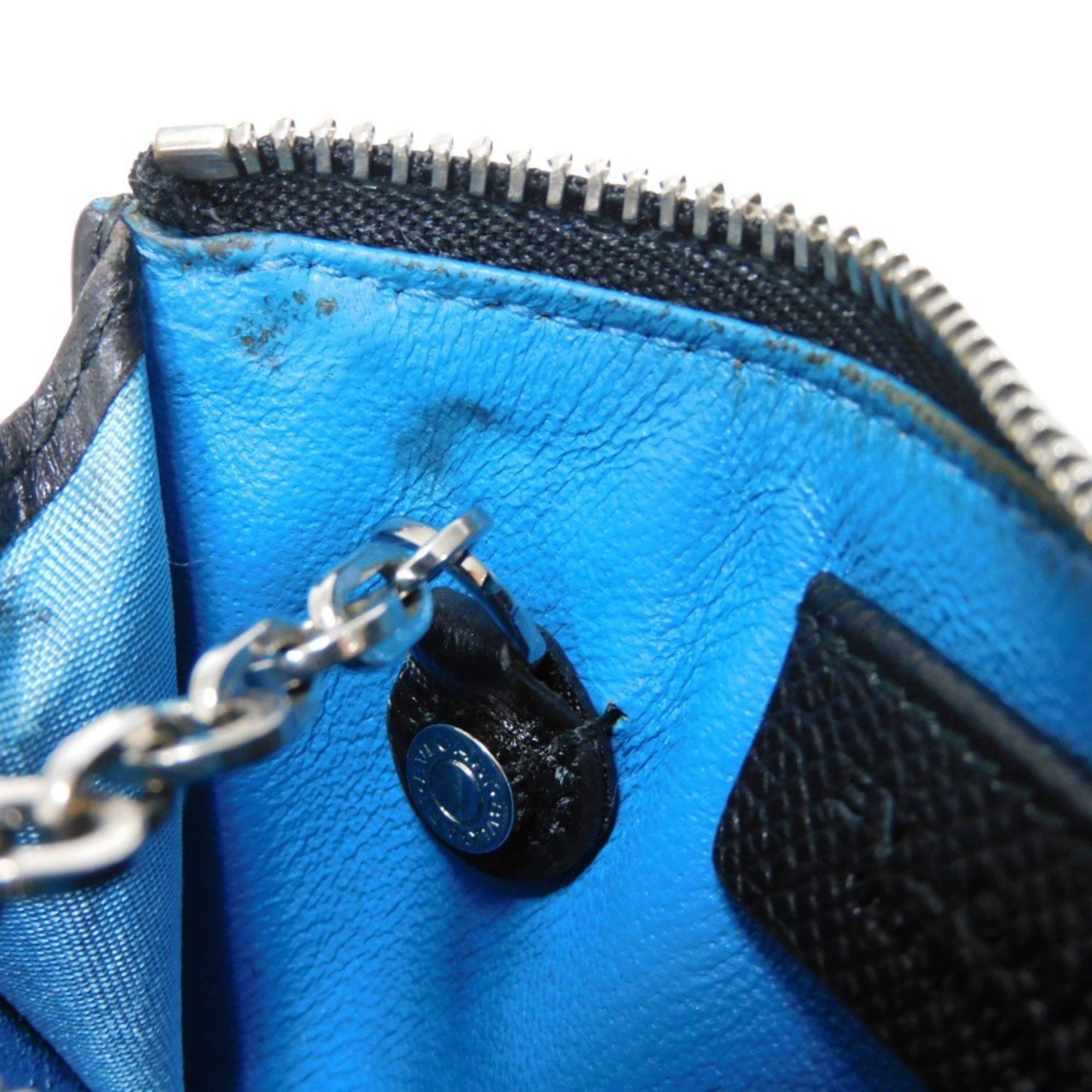 Bvlgari BVLGARI Coin Case Bulgari Man Key Ring Chain Hook Purse Wallet Mini Black 282604 Men's Size ONE SIZE - 12 Thumbnail