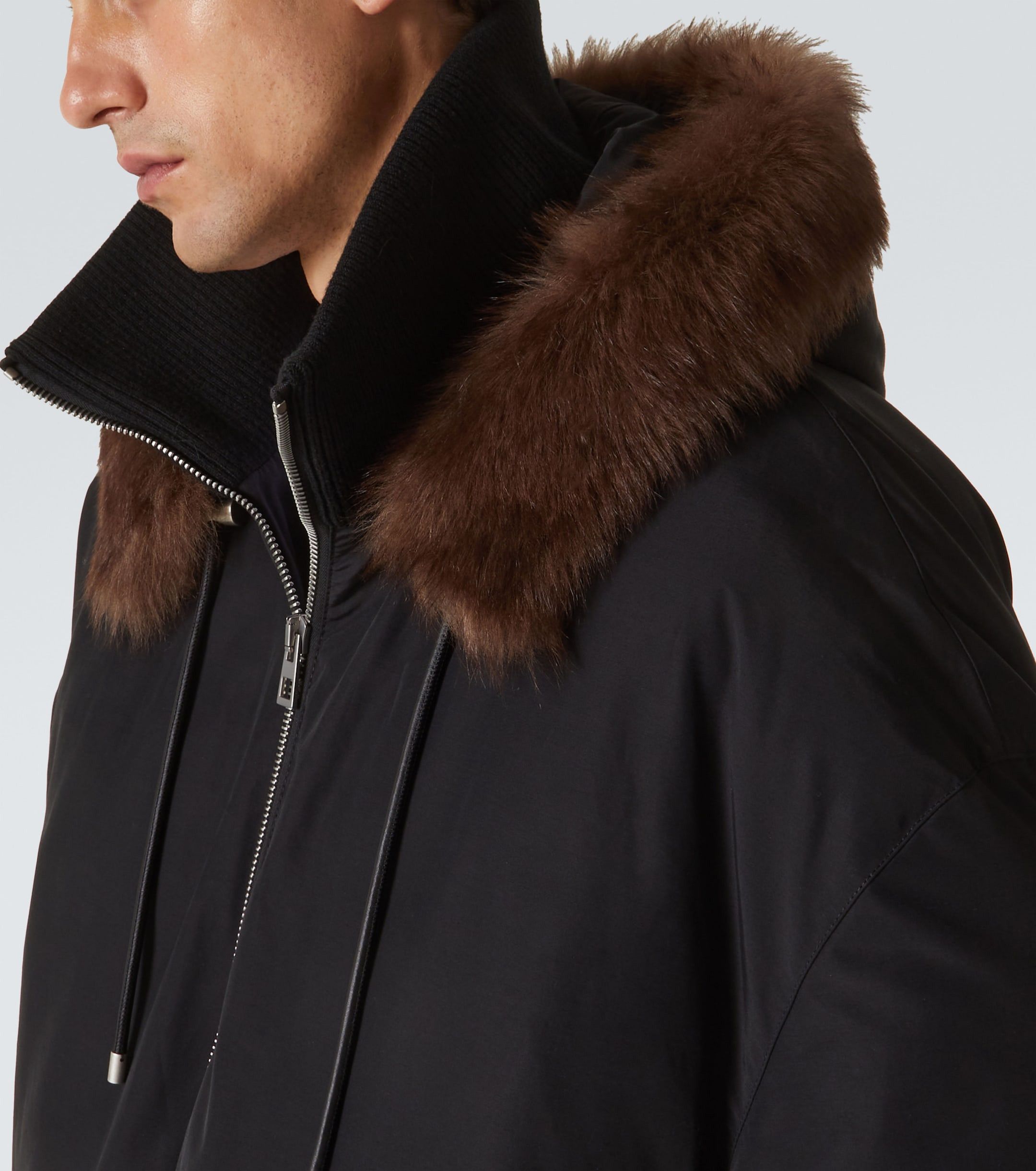 Loewe Shearling-trimmed cotton-blend jacket Size US M / EU 48-50 / 2 - 5 Thumbnail