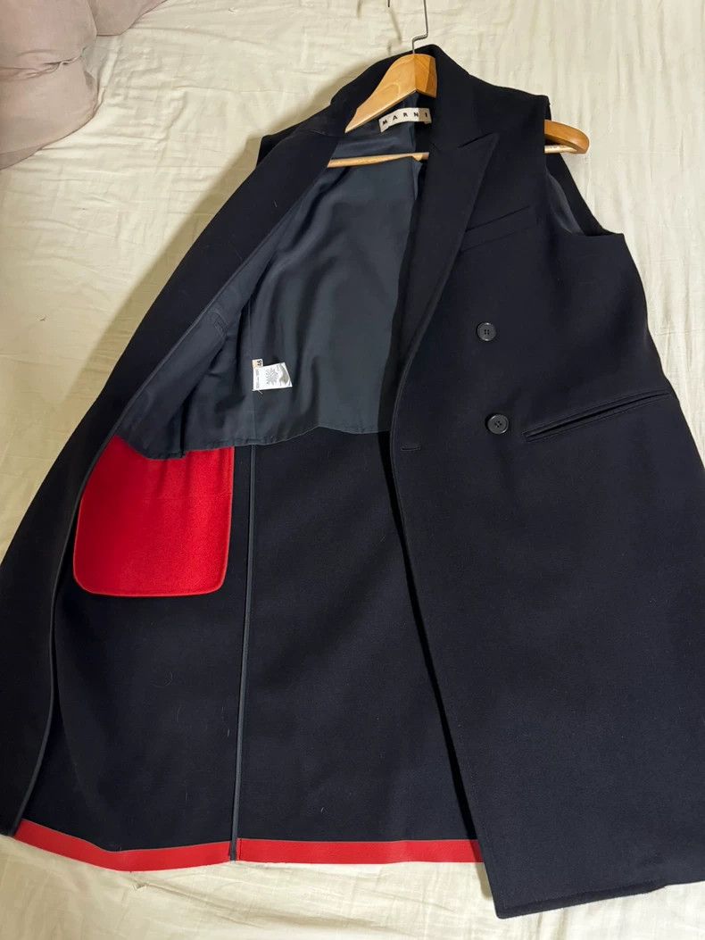 Marni MARNI Wool Sleeveless Coat in Black Size US M / EU 48-50 / 2 - 4 Thumbnail