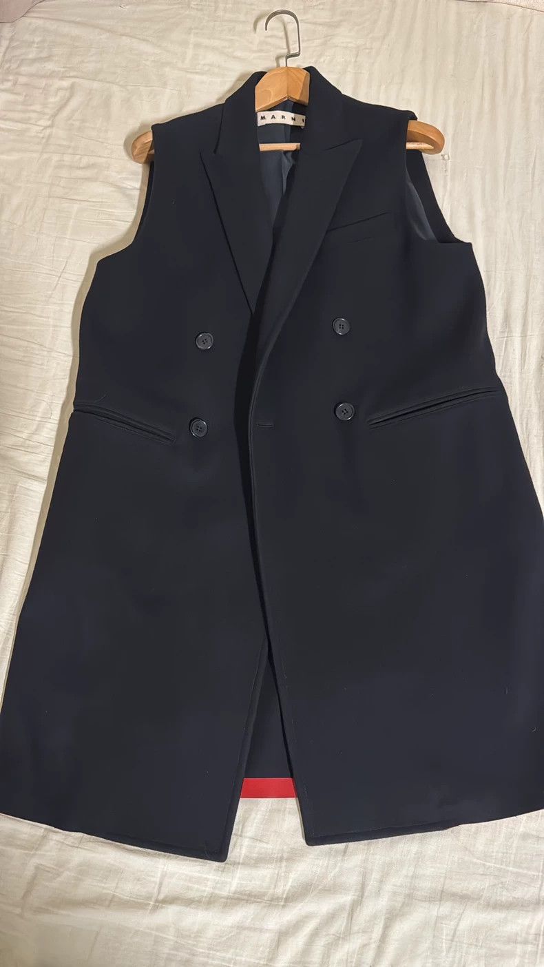 Marni MARNI Wool Sleeveless Coat in Black Size US M / EU 48-50 / 2 - 3 Thumbnail