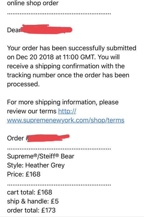 Supreme Steiff Bear Heather Grey