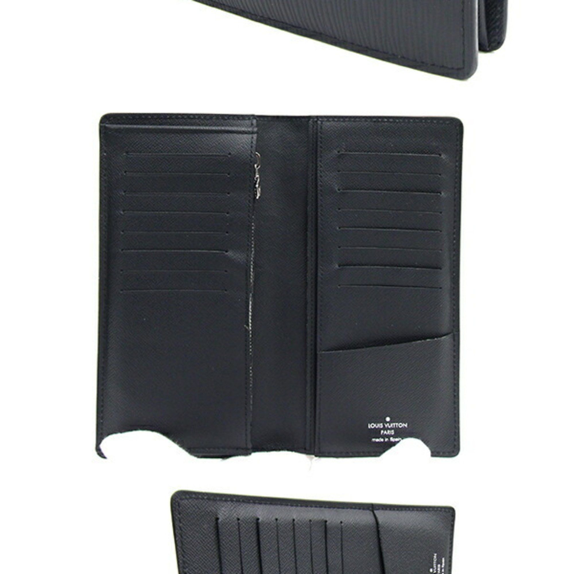 Louis Vuitton Louis Vuitton Bi-fold Long Wallet Epi Portefeuille Brazza M60622 Noir Black Men's LOUIS VUITTON Size ONE SIZE - 2 Thumbnail
