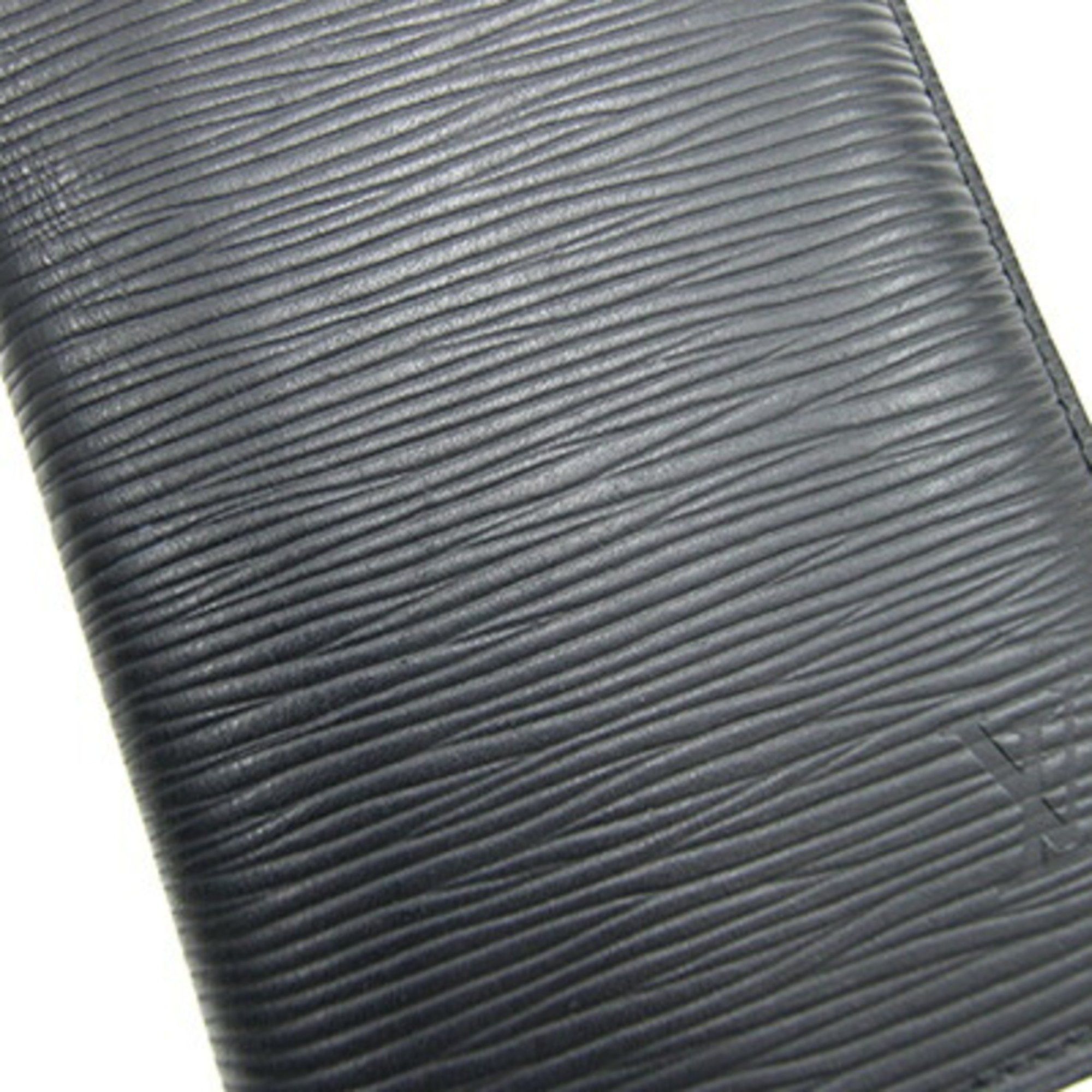 Louis Vuitton Louis Vuitton Bi-fold Long Wallet Epi Portefeuille Brazza M60622 Noir Black Men's LOUIS VUITTON Size ONE SIZE - 4 Thumbnail