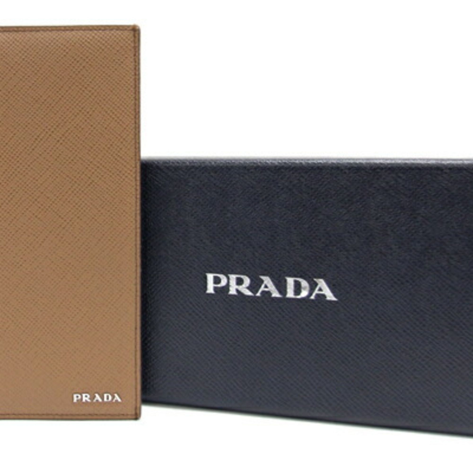 Prada PRADA Bi-fold Long Wallet 2MV836 Brown Leather Men's Size ONE SIZE - 8 Thumbnail