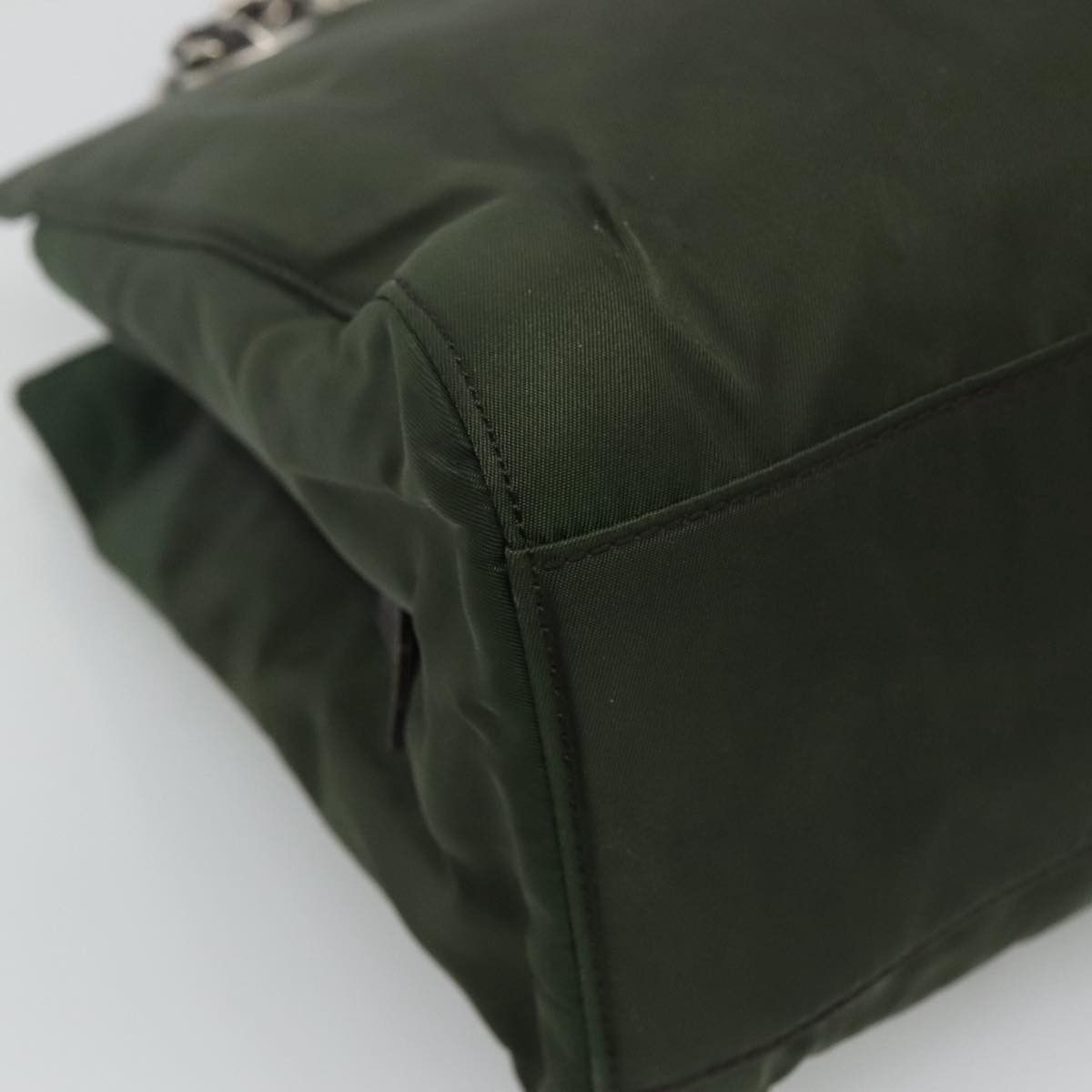 Prada Tessuto Khaki Synthetic Shoulder Bag (Pre-Owned) Size ONE SIZE - 18 Thumbnail