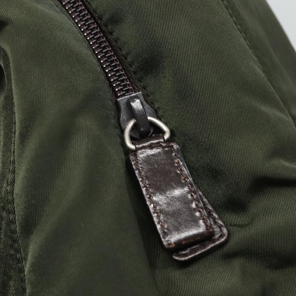 Prada Tessuto Khaki Synthetic Shoulder Bag (Pre-Owned) Size ONE SIZE - 8 Thumbnail