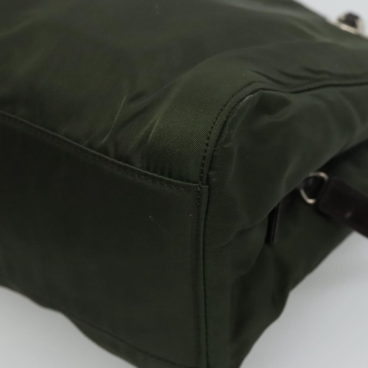 Prada Tessuto Khaki Synthetic Shoulder Bag (Pre-Owned) Size ONE SIZE - 17 Thumbnail
