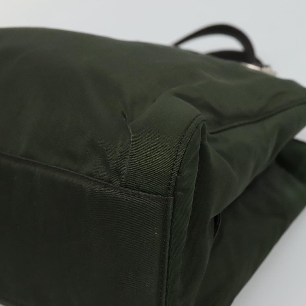 Prada Tessuto Khaki Synthetic Shoulder Bag (Pre-Owned) Size ONE SIZE - 16 Thumbnail