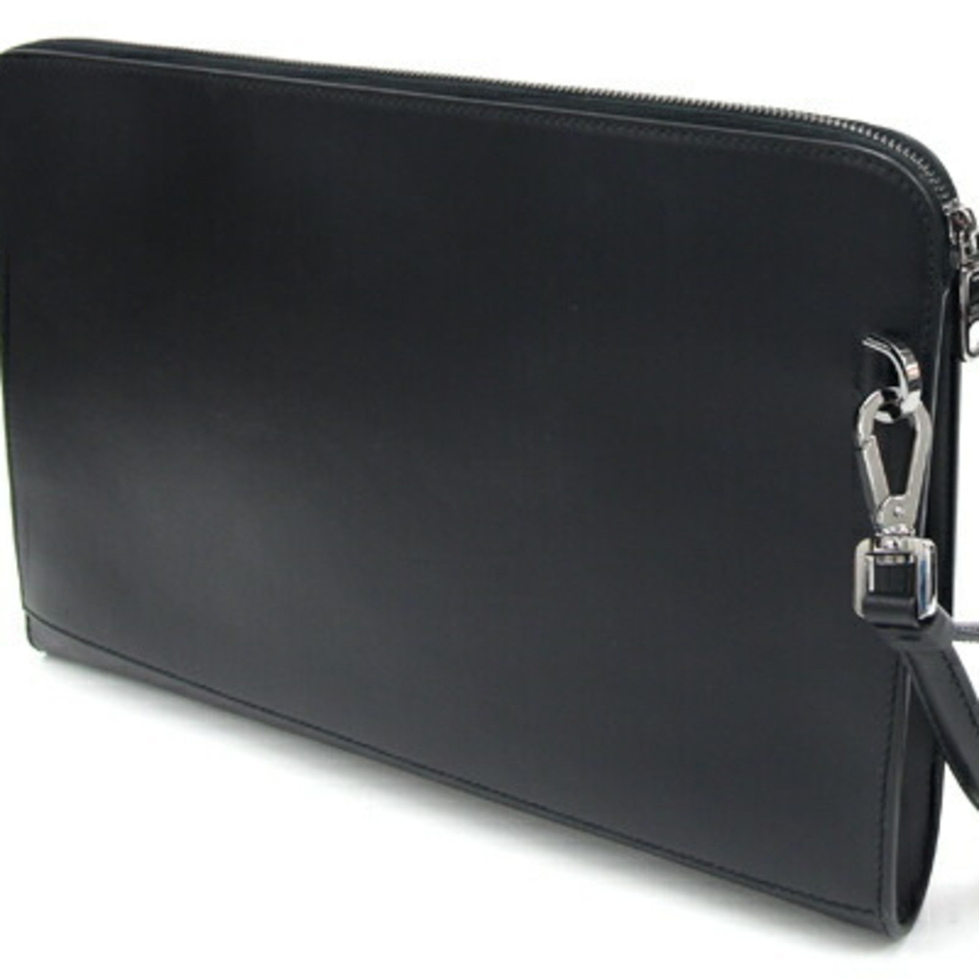 Dolce & Gabbana Dolce & Gabbana Clutch Bag Pouch Large Calfskin Relief BM2276 Black Leather Document Case Men's DOLCE GABBANA Size ONE SIZE - 2 Thumbnail