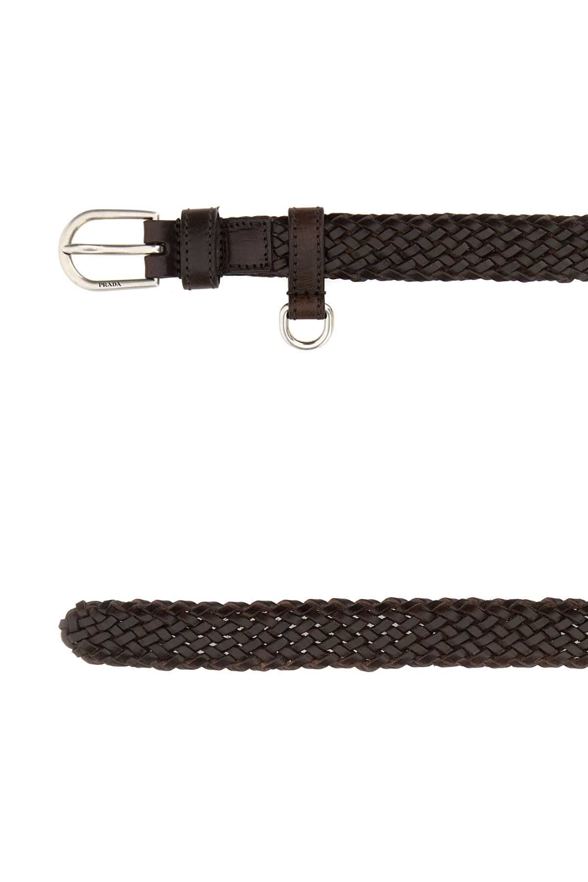 Prada Brown Leather Belt Size ONE SIZE - 2 Thumbnail