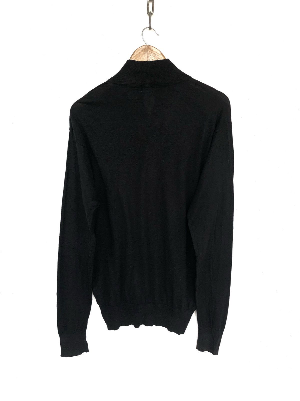 Paul Smith Paul Smith Middle Zipper Riri Thin Cotton Black Sweater Size US L / EU 52-54 / 3 - 3 Thumbnail