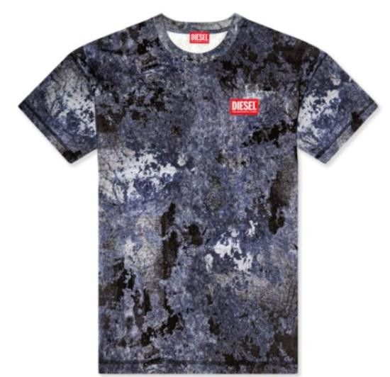 Diesel DIESEL Men T-Shirts A164030QLAF 89MA BLUE Size US S / EU 44-46 / 1 - 5 Thumbnail