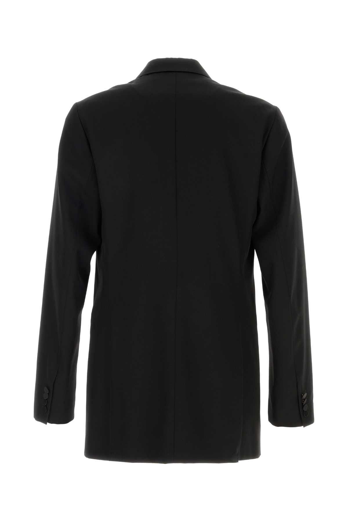 Dries Van Noten Black Wool Blend Bartux Blazer Size US L / EU 52-54 / 3 - 2 Thumbnail