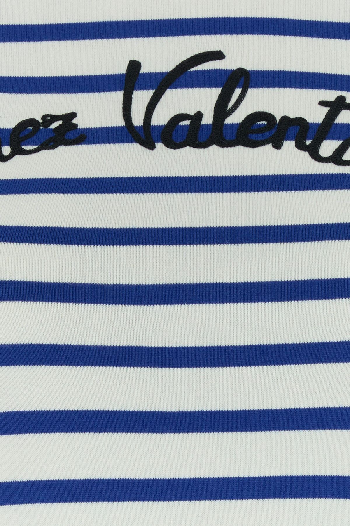 Valentino Embroidered Cotton T-Shirt Size XS / US 0-2 / IT 36-38 - 3 Thumbnail