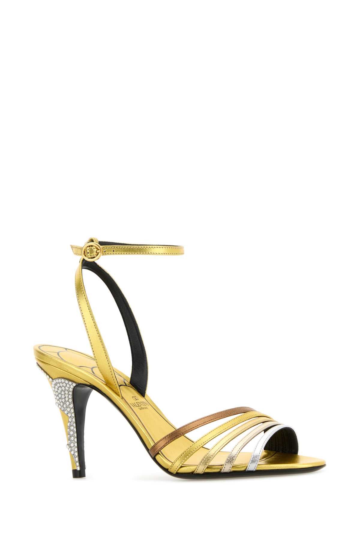 Valentino Multicolor Leather Ladycrush Sandals Size US 8 / IT 38 - 2 Thumbnail