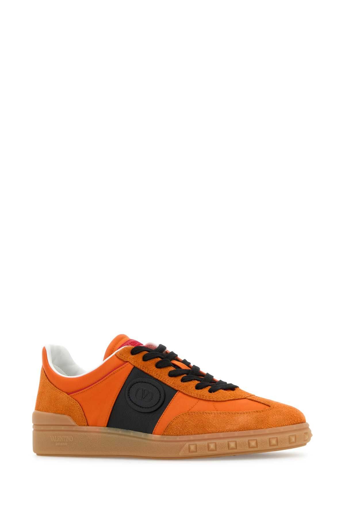 Valentino Multicolor Suede And Fabric Upvillage Sneakers