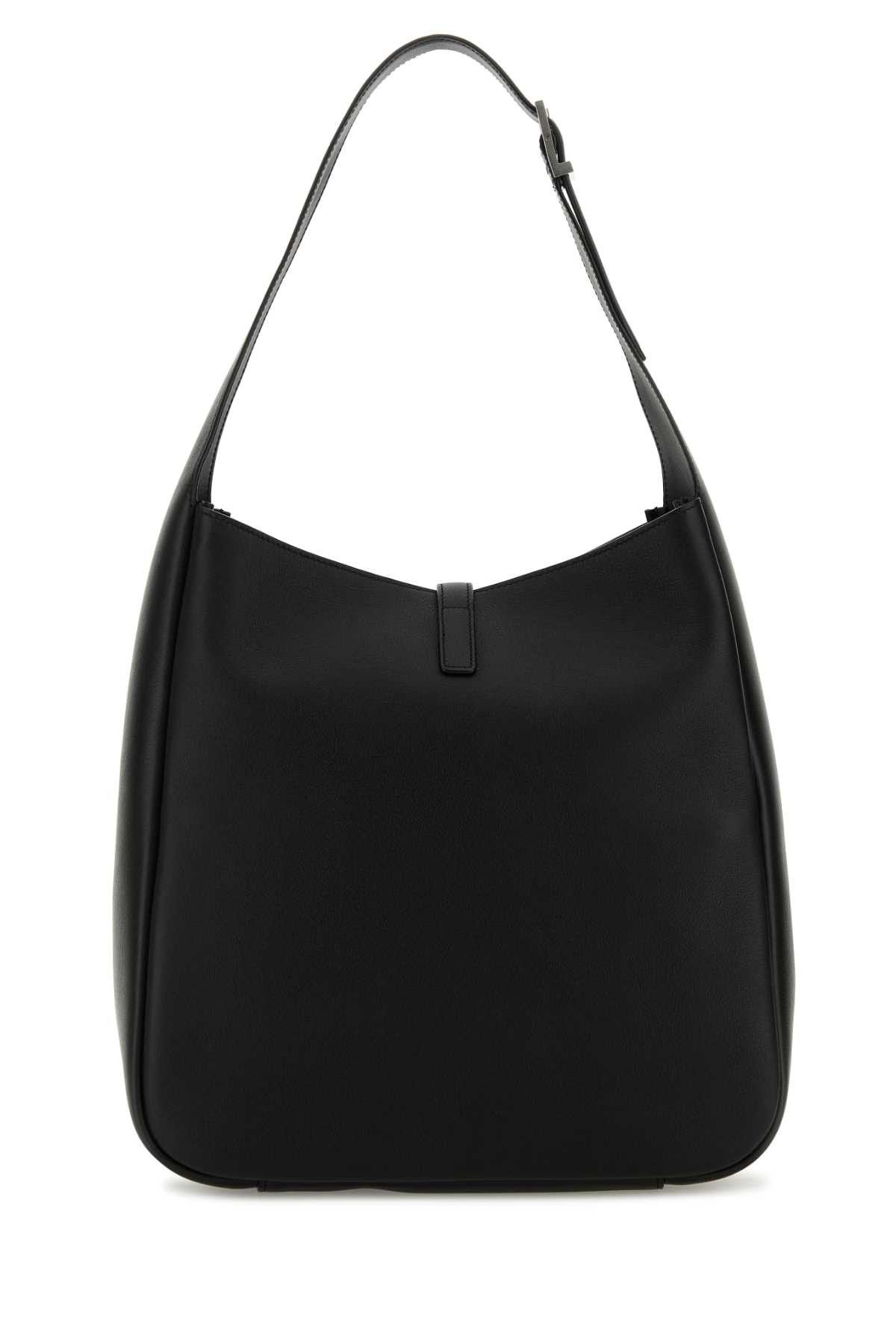 Saint Laurent Paris Black Leather Le 5 Ã 7 Shoulder Bag Size ONE SIZE - 3 Thumbnail