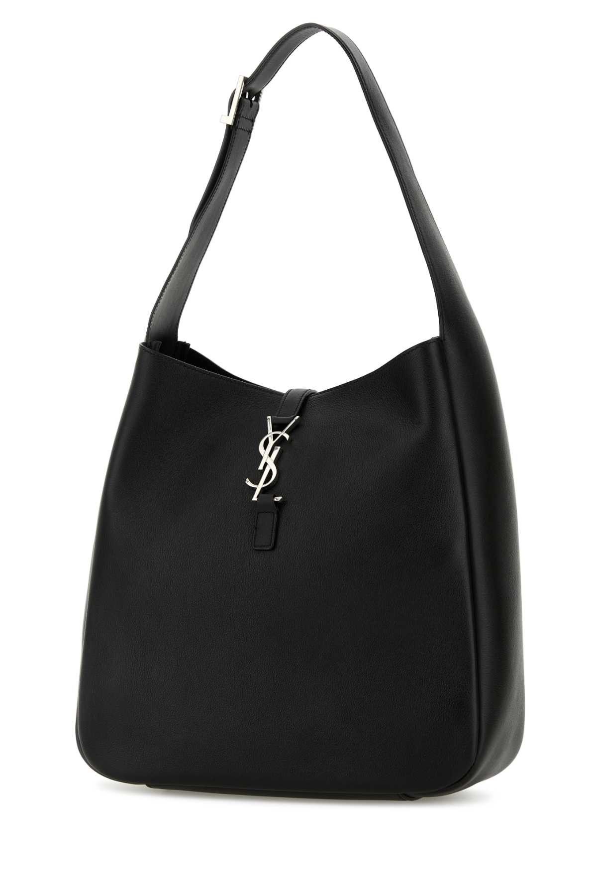 Saint Laurent Paris Black Leather Le 5 Ã 7 Shoulder Bag Size ONE SIZE - 2 Thumbnail