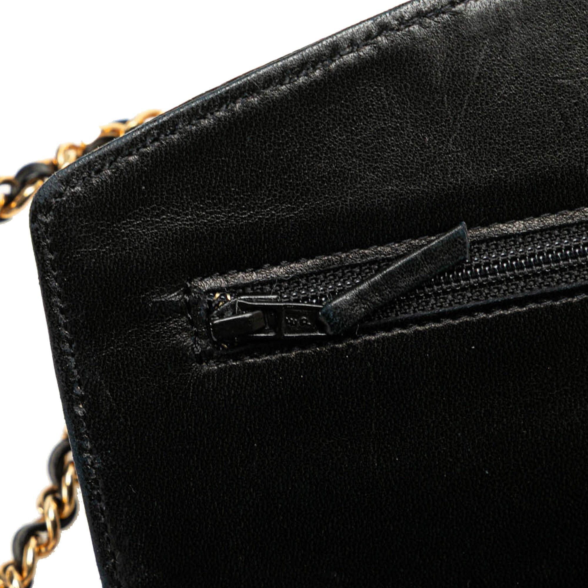 Chanel Chanel CC Caviar Wallet on Chain Black Size ONE SIZE - 9 Thumbnail