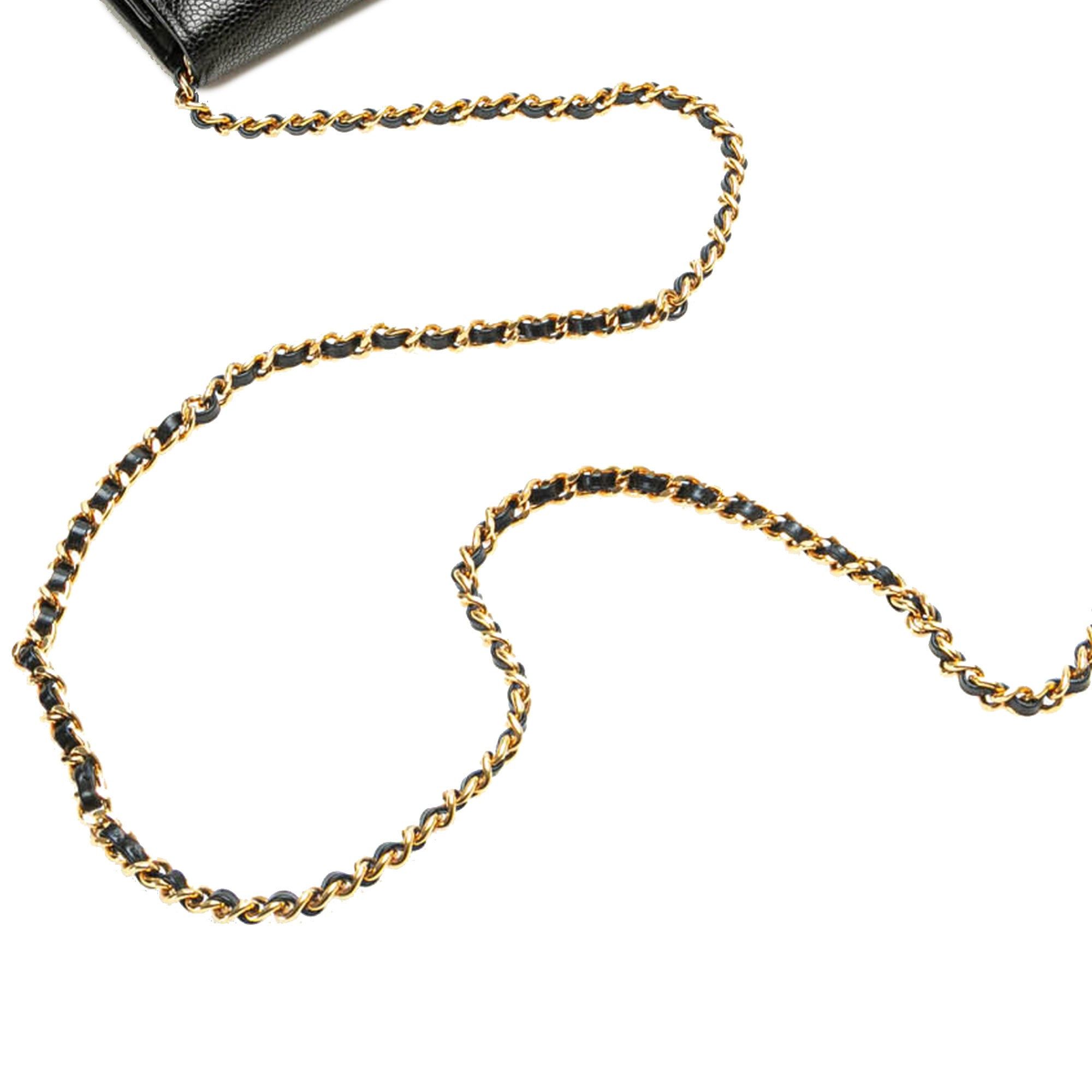 Chanel Chanel CC Caviar Wallet on Chain Black Size ONE SIZE - 11 Thumbnail