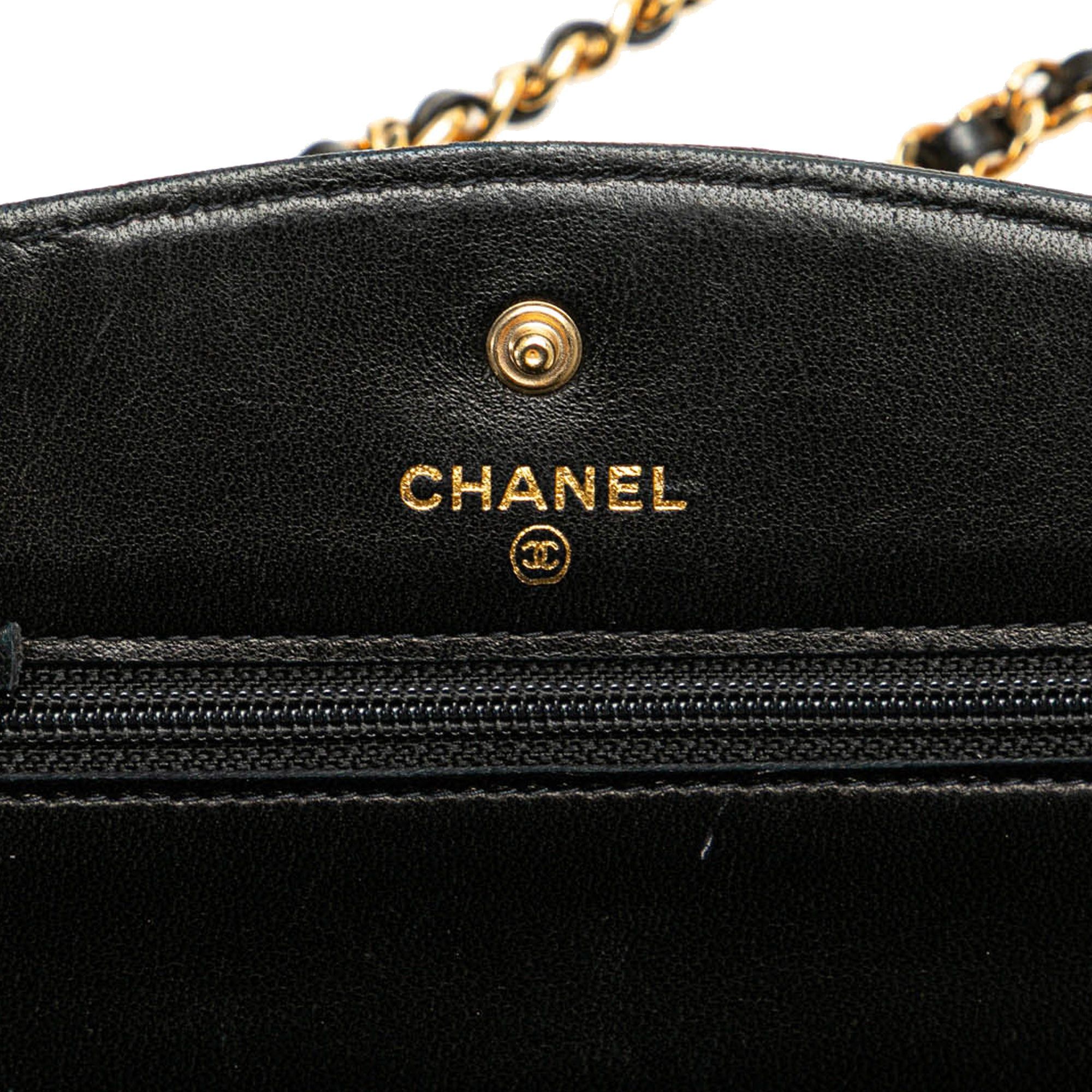 Chanel Chanel CC Caviar Wallet on Chain Black Size ONE SIZE - 6 Thumbnail