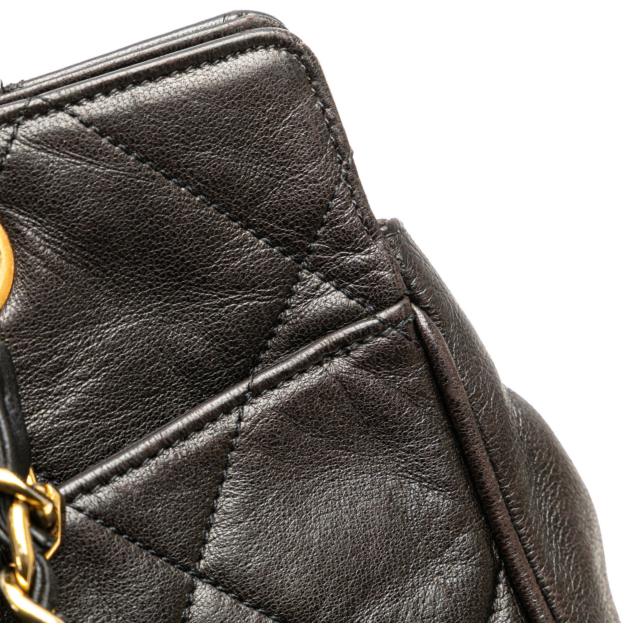 Chanel Chanel Quilted Lambskin Tassel Chain Shoulder Bag Black Size ONE SIZE - 10 Thumbnail