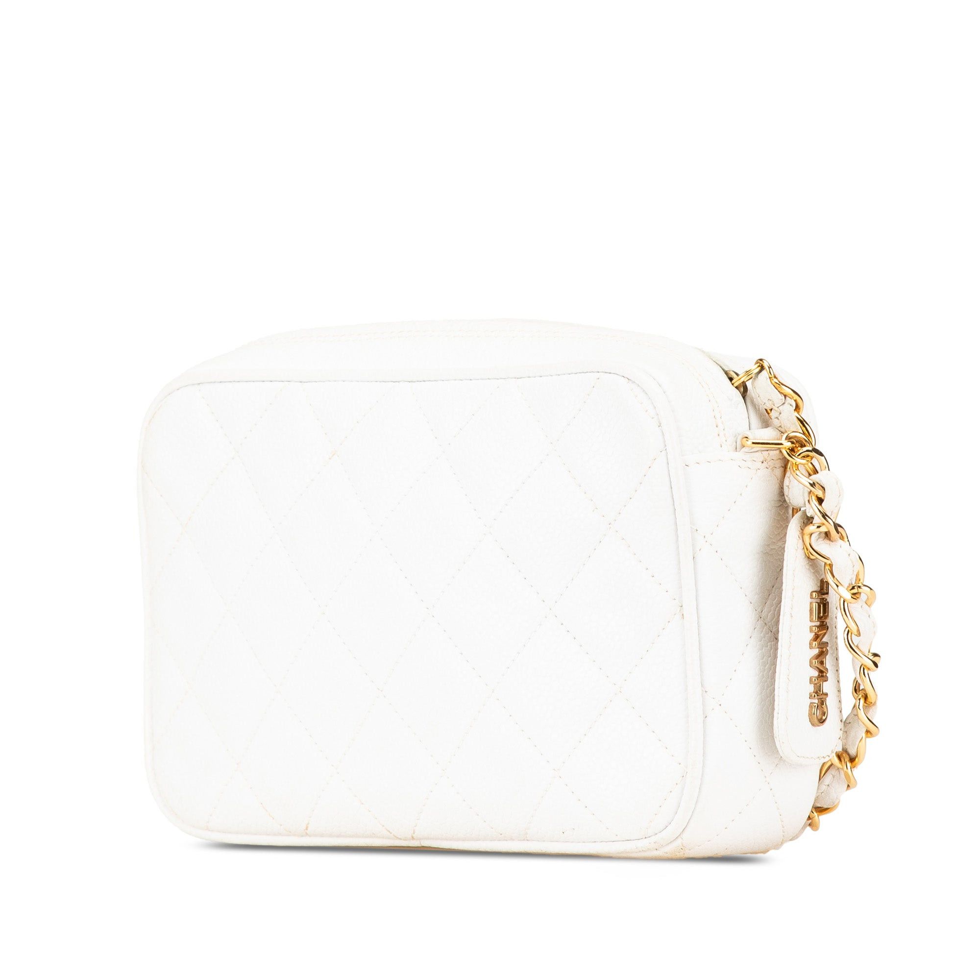 Chanel Chanel Quilted Caviar CC Camera Bag White Size ONE SIZE - 2 Thumbnail