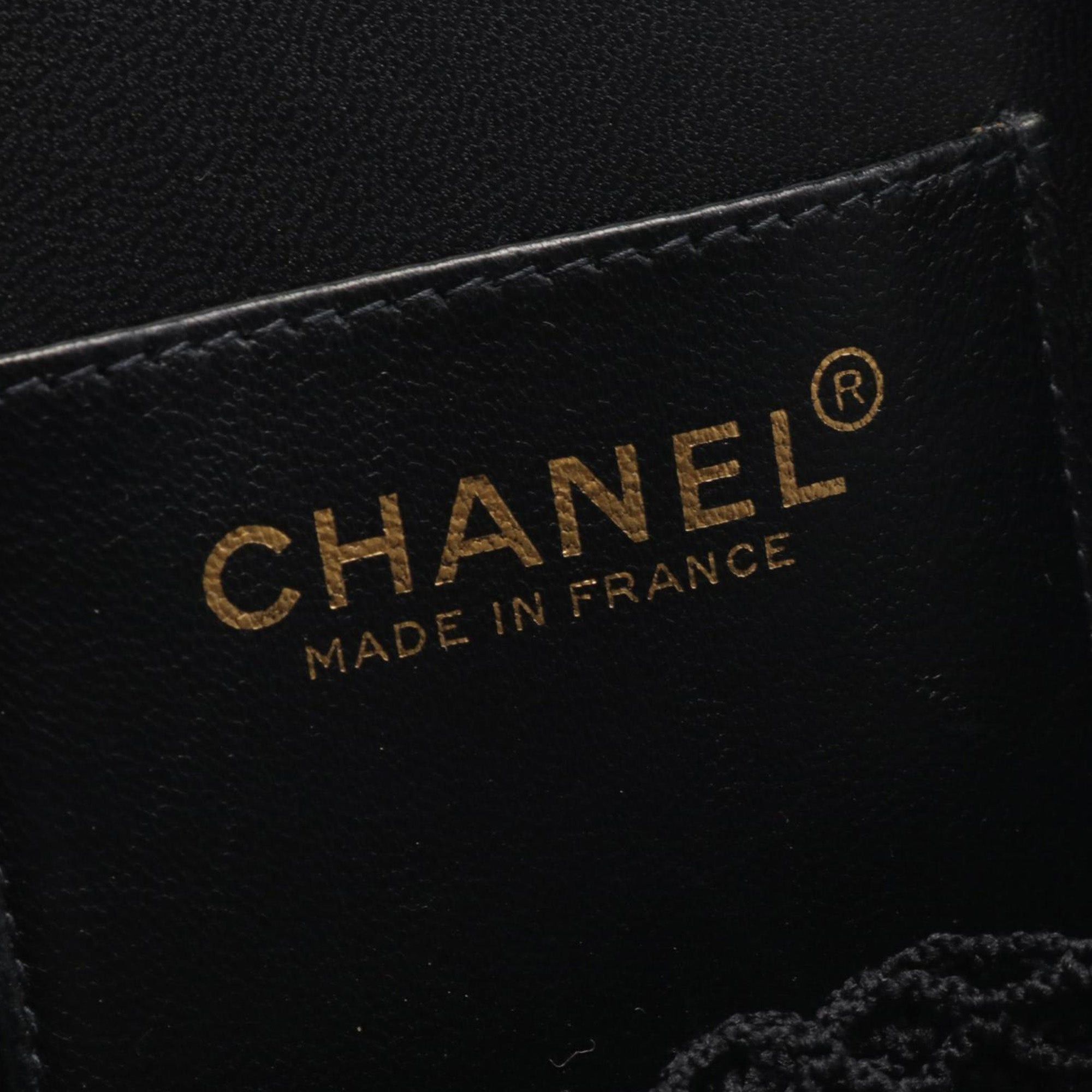 Chanel Chanel Lambskin and Satin Camellia Flower Evening Bag Black Size ONE SIZE - 4 Thumbnail