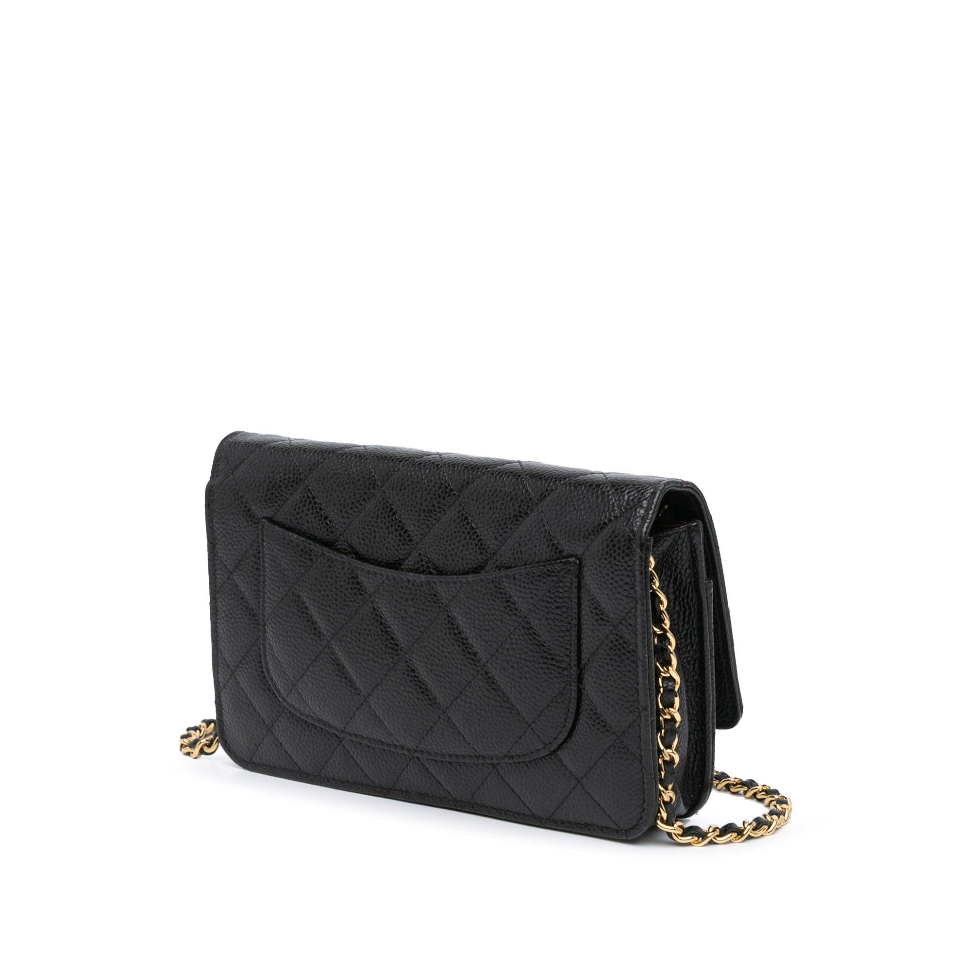 Chanel Chanel CC Quilted Caviar Wallet on Chain Black Size ONE SIZE - 2 Thumbnail