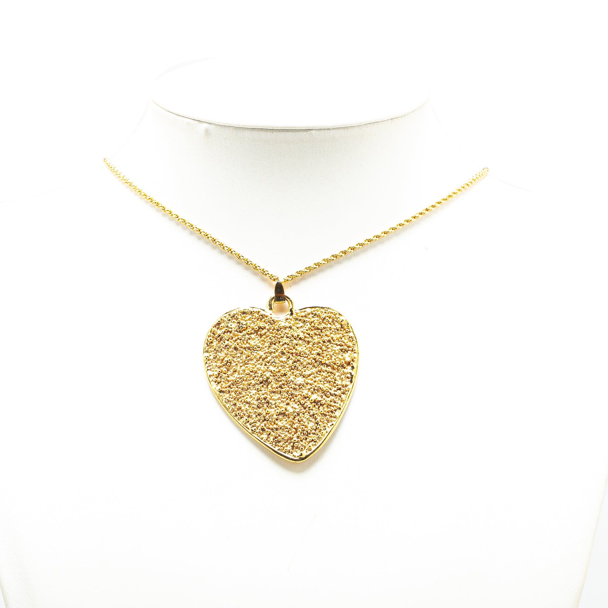 Yves Saint Laurent Yves Saint Laurent Gold Plated Heart Pendant Necklace Gold Size ONE SIZE - 5 Thumbnail