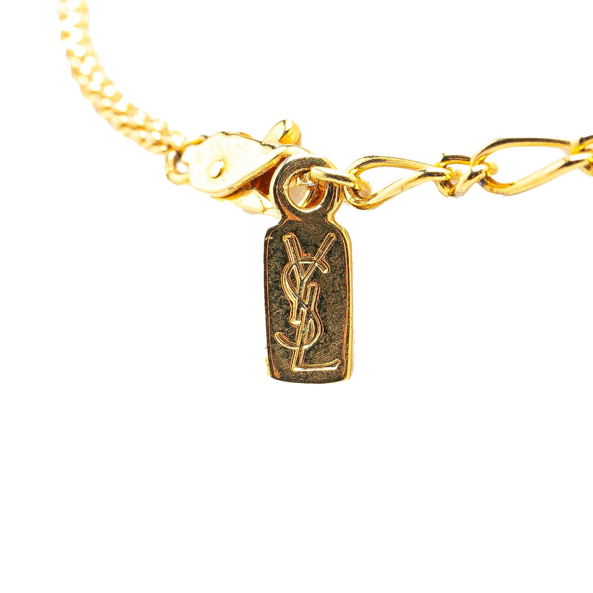 Yves Saint Laurent Yves Saint Laurent Gold Plated Heart Pendant Necklace Gold Size ONE SIZE - 3 Thumbnail