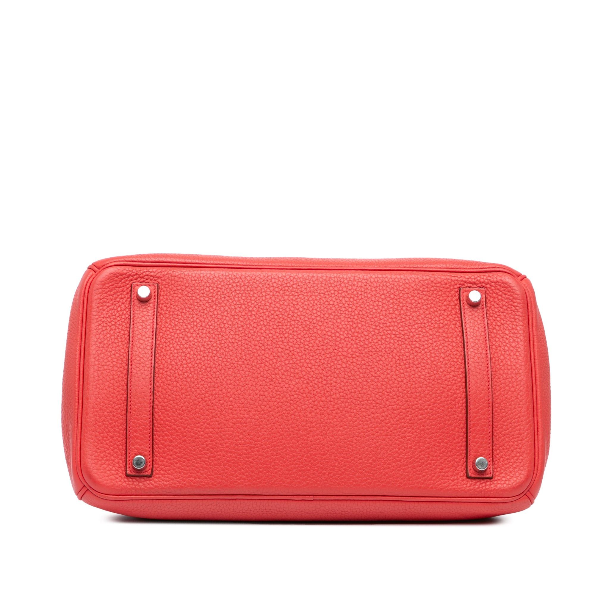 Hermes Hermès Togo Birkin Retourne 35 Red Size ONE SIZE - 3 Thumbnail