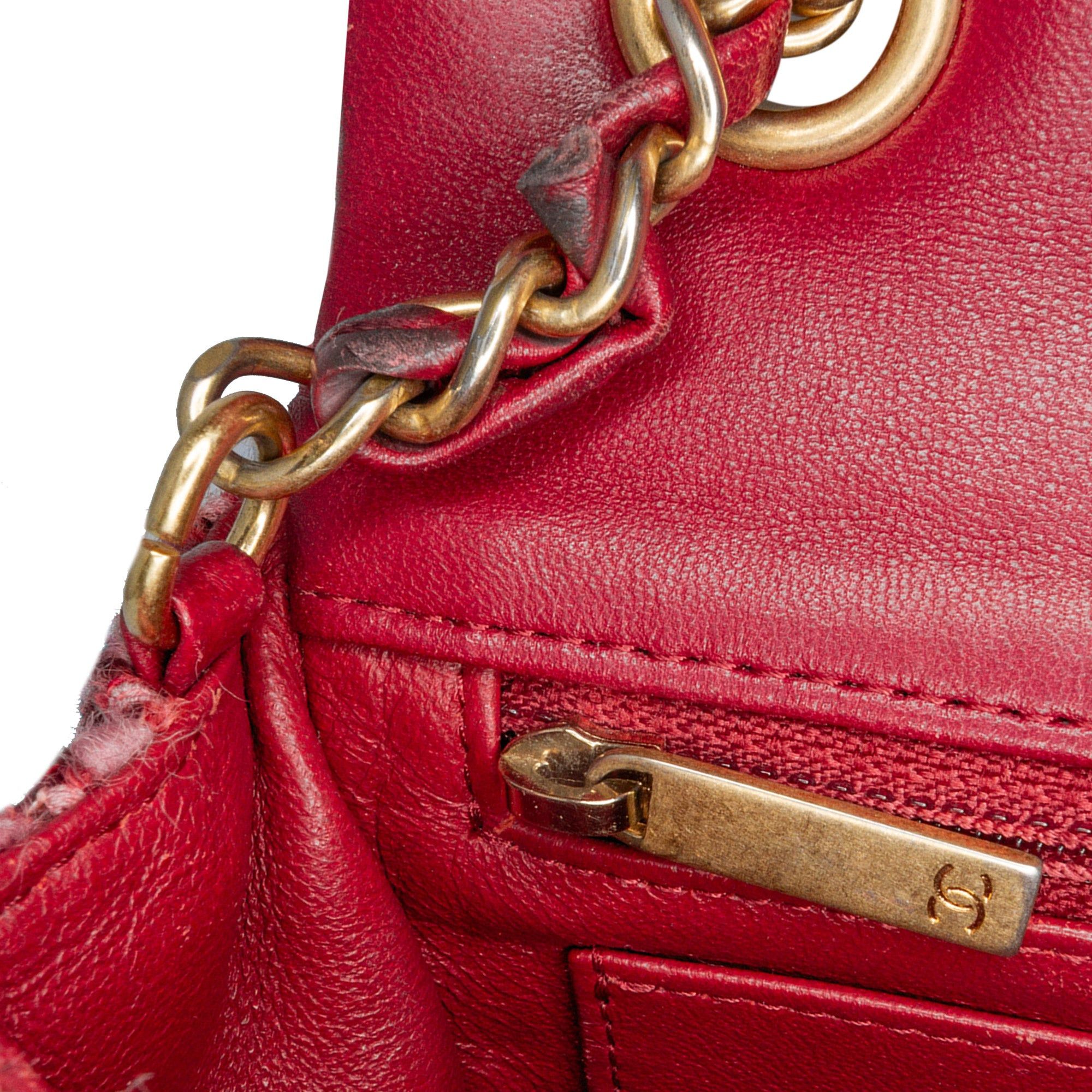 Chanel Chanel Mini Braided Classic Tweed Single Flap Bag Red Size ONE SIZE - 6 Thumbnail