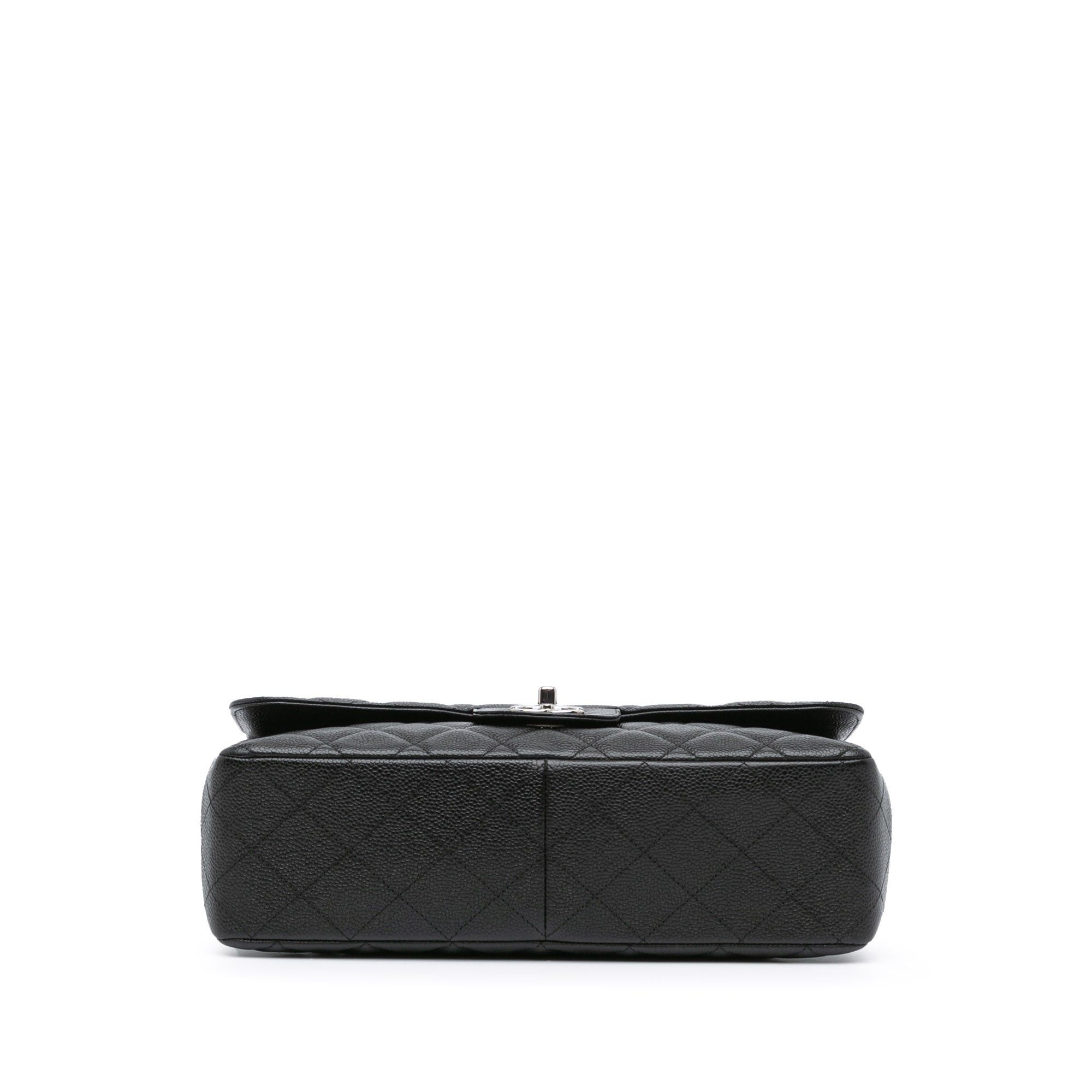 Chanel Chanel Jumbo Classic Caviar Single Flap Black Size ONE SIZE - 3 Thumbnail