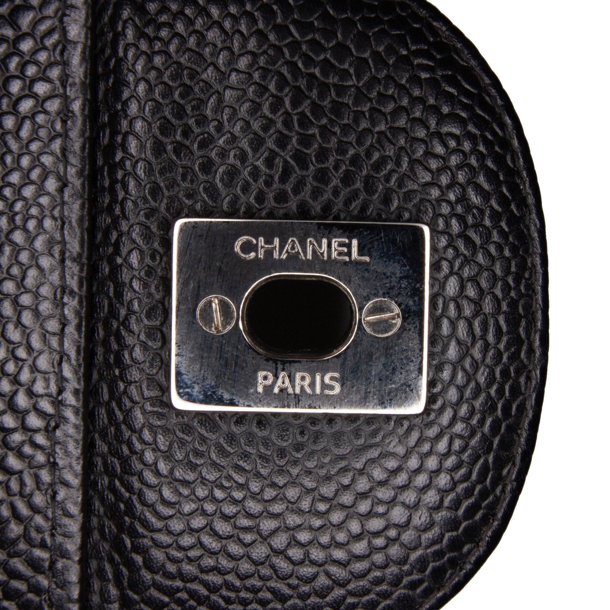 Chanel Chanel Jumbo Classic Caviar Single Flap Black Size ONE SIZE - 6 Thumbnail