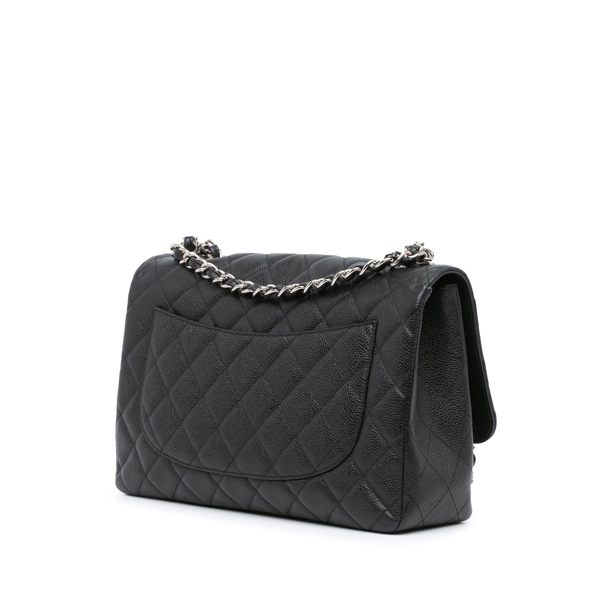 Chanel Chanel Jumbo Classic Caviar Single Flap Black Size ONE SIZE - 2 Thumbnail