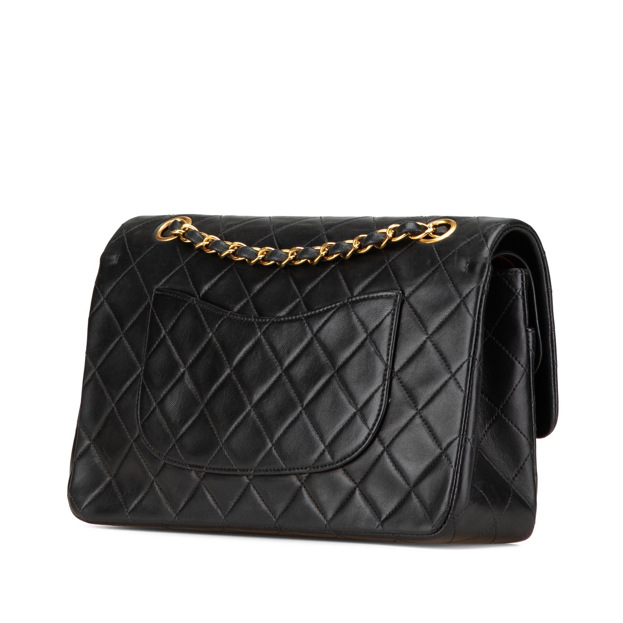 Chanel Chanel Medium Classic Lambskin Double Flap Black Size ONE SIZE - 2 Thumbnail