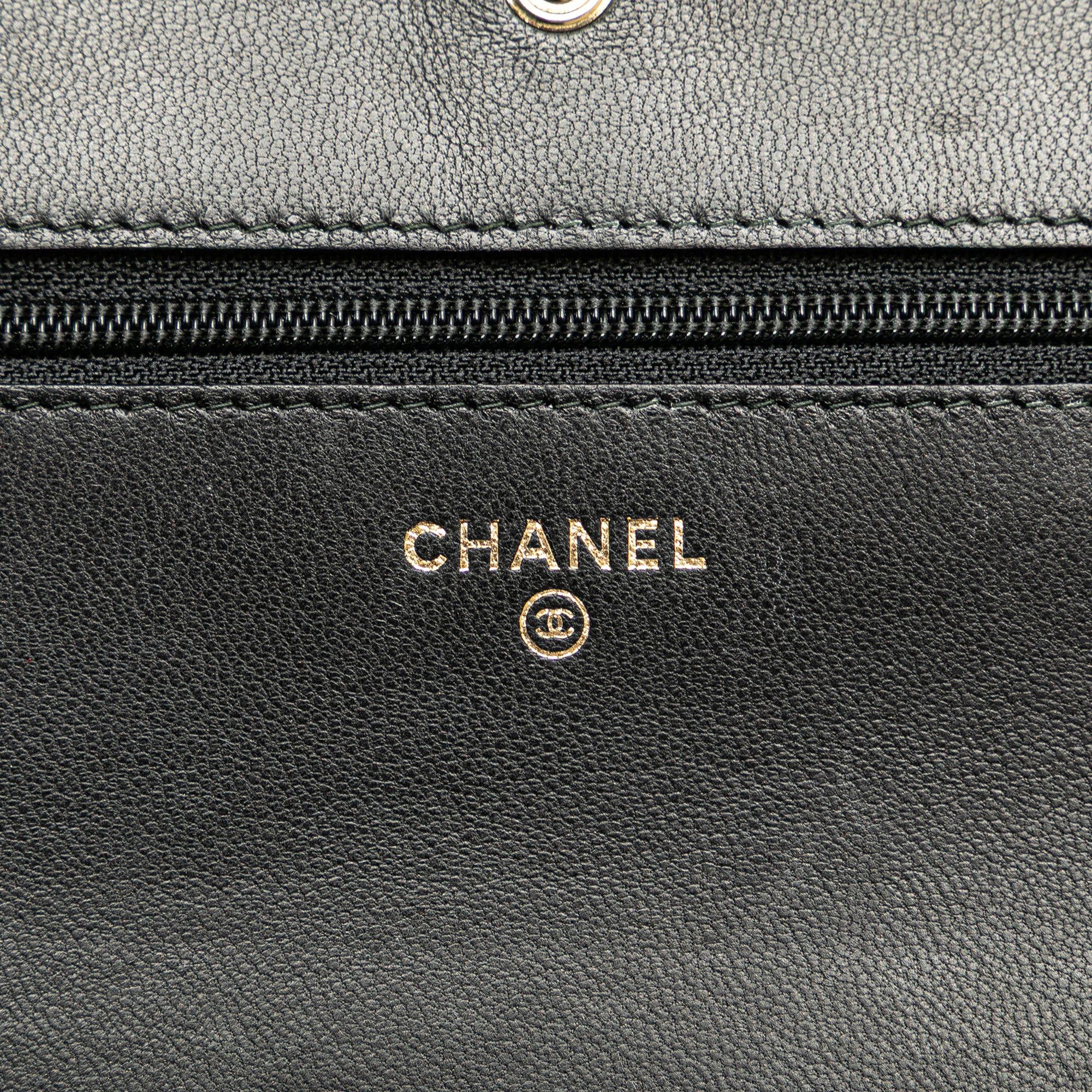 Chanel Chanel CC Studded Lambskin Wallet on Chain Black Size ONE SIZE - 5 Thumbnail