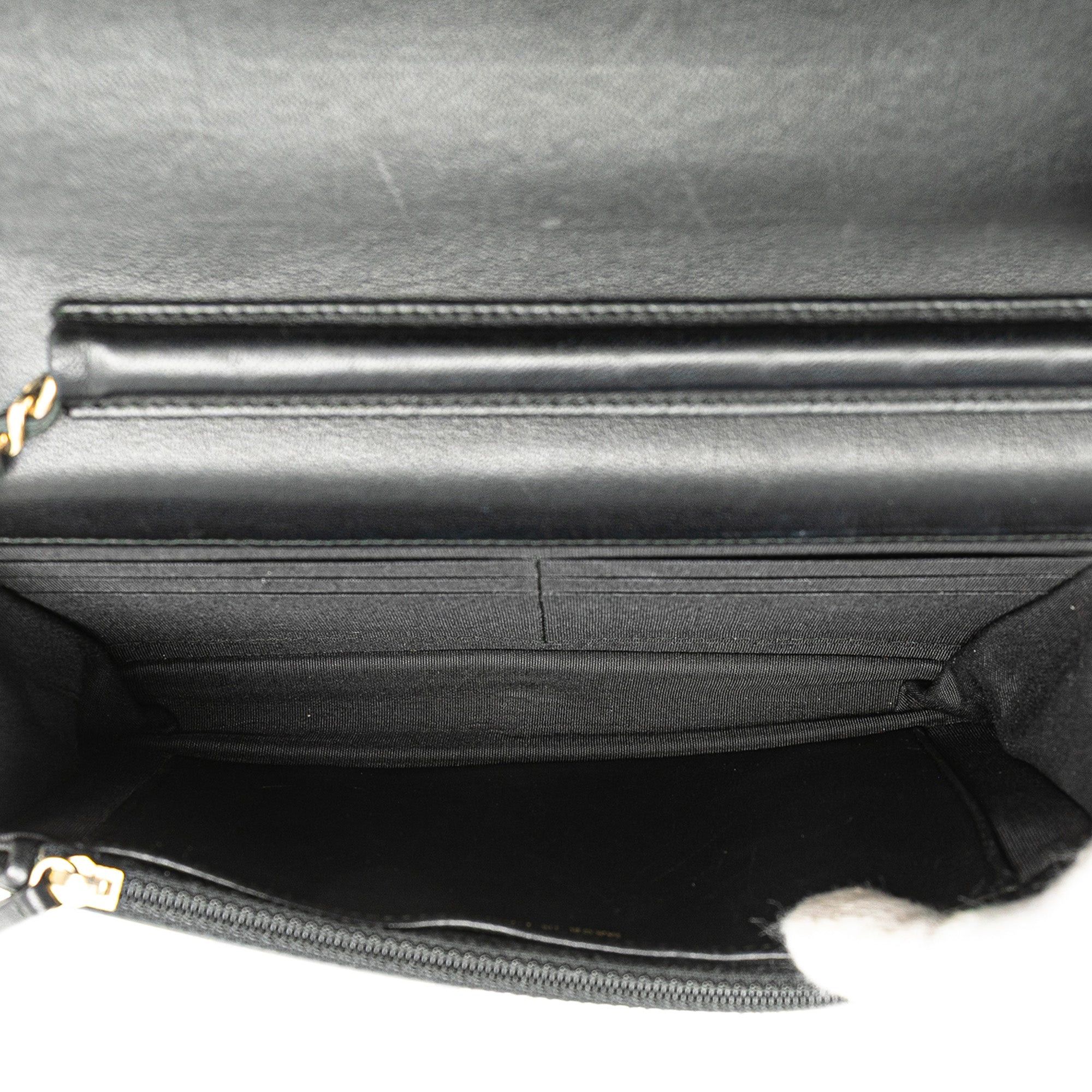 Chanel Chanel CC Studded Lambskin Wallet on Chain Black Size ONE SIZE - 4 Thumbnail