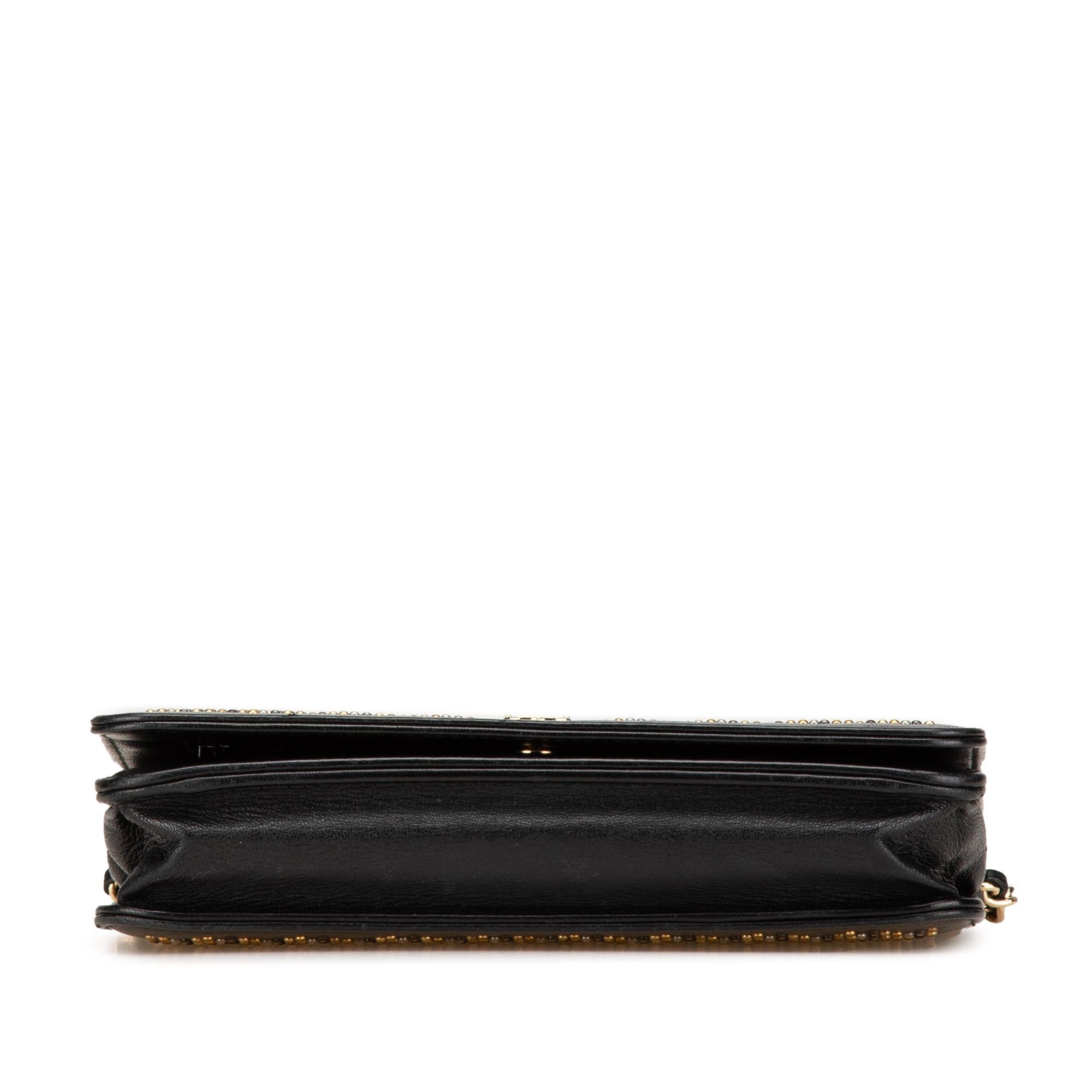 Chanel Chanel CC Studded Lambskin Wallet on Chain Black Size ONE SIZE - 3 Thumbnail