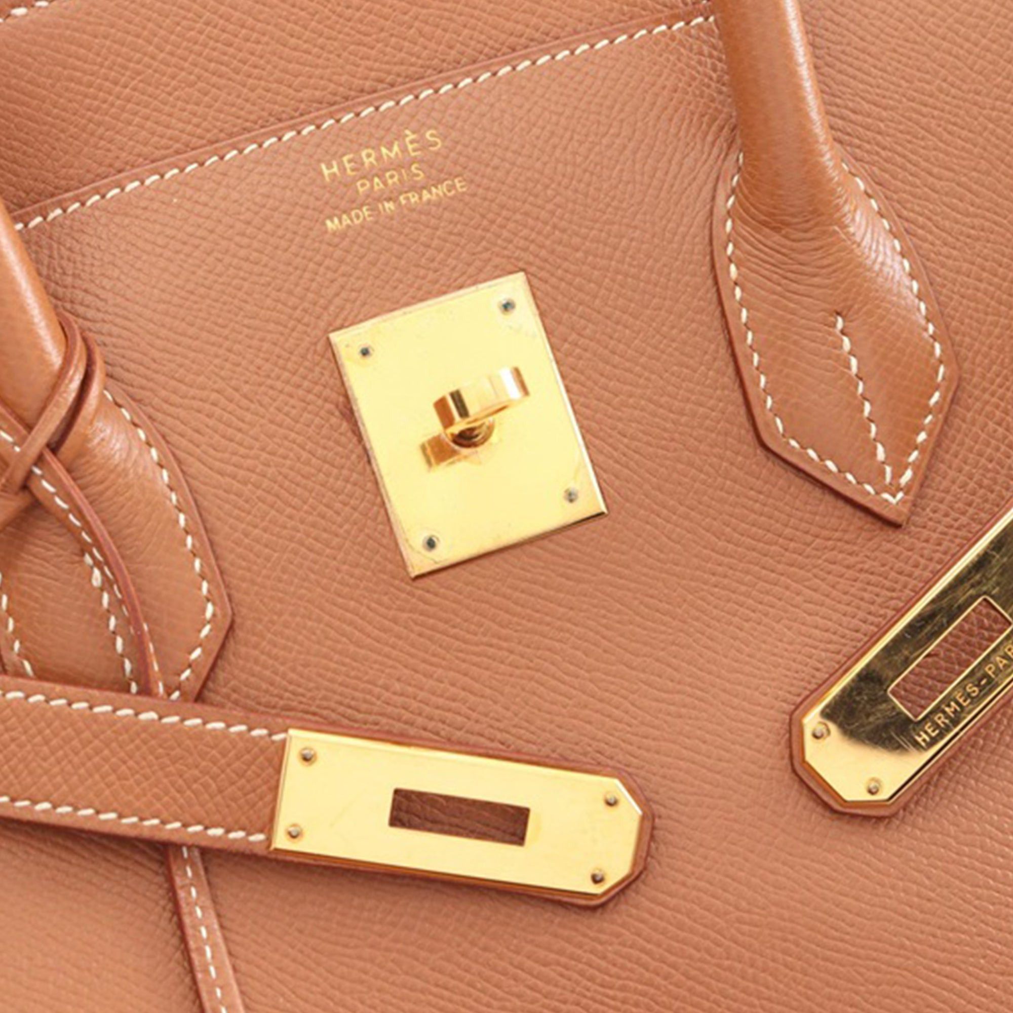 Hermes Hermès Courchevel Birkin Retourne 35 Brown Size ONE SIZE - 6 Thumbnail