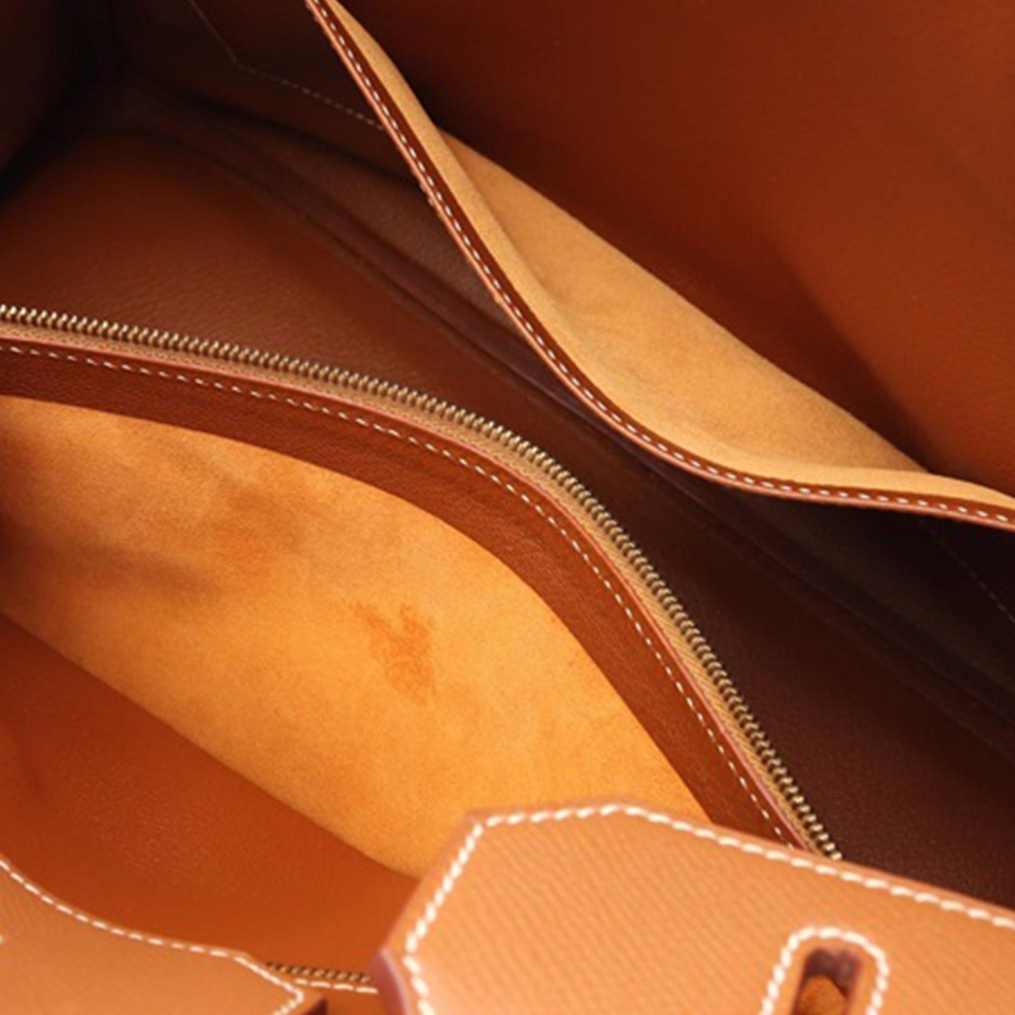 Hermes Hermès Courchevel Birkin Retourne 35 Brown Size ONE SIZE - 4 Thumbnail