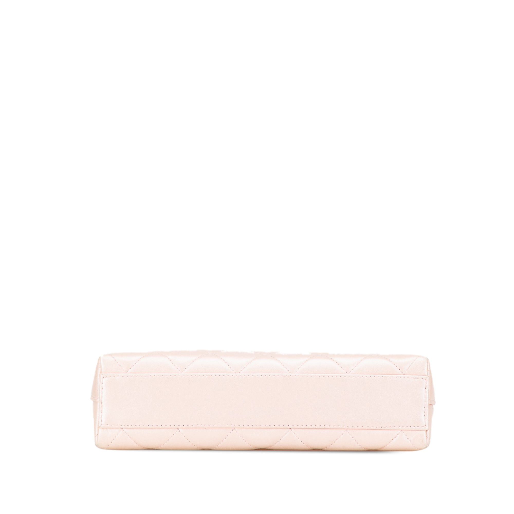 Chanel Chanel CC Quilted Irisdescent Lambskin Chain Handbag Pink Size ONE SIZE - 3 Thumbnail