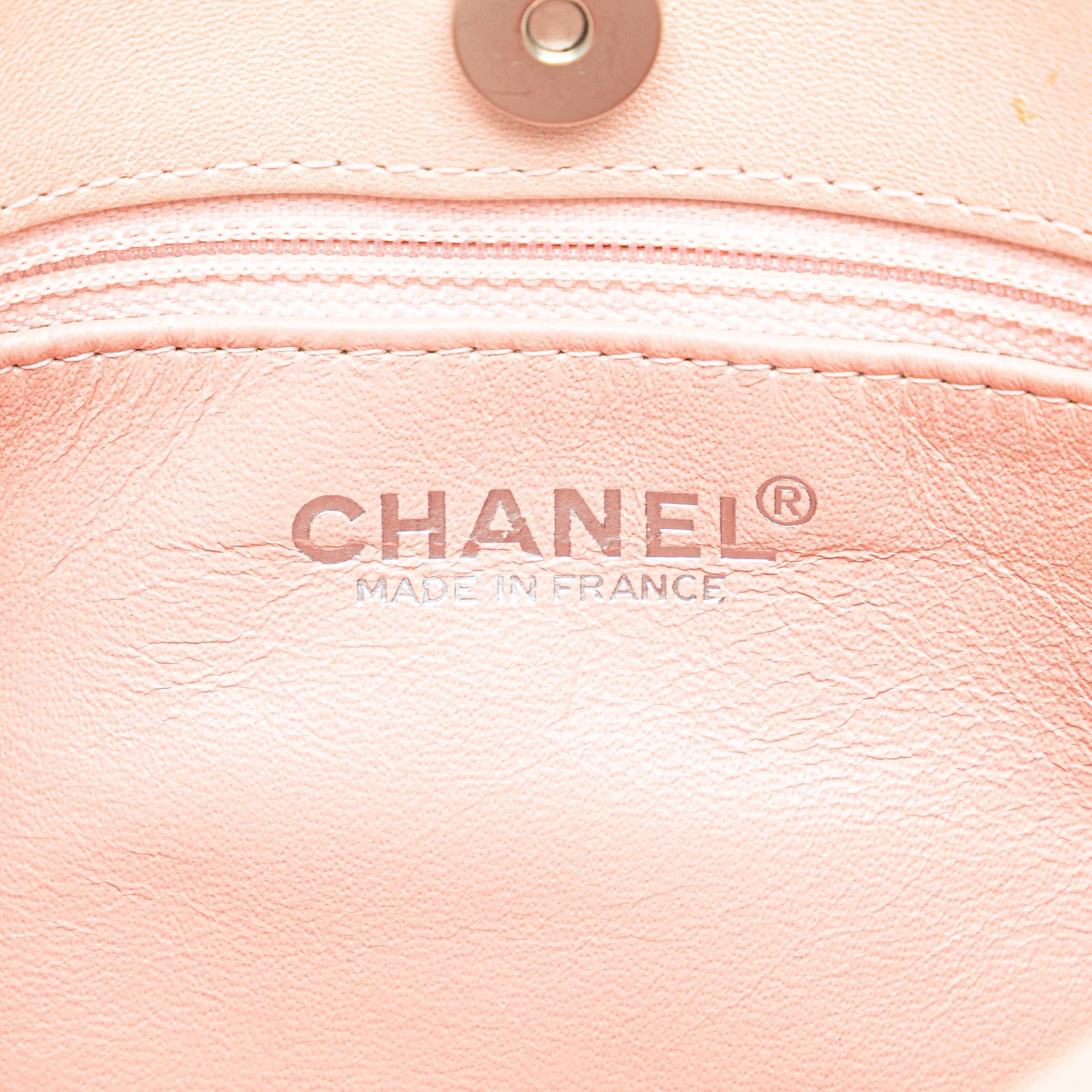 Chanel Chanel CC Quilted Irisdescent Lambskin Chain Handbag Pink Size ONE SIZE - 5 Thumbnail