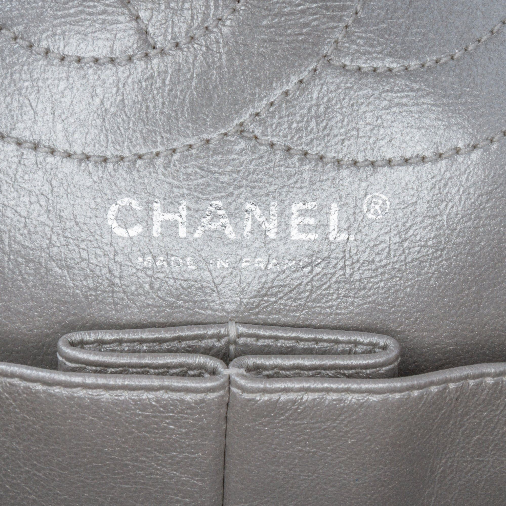 Chanel Chanel Reissue 2.55 Aged Calfskin Double Flap 226 Silver Size ONE SIZE - 7 Thumbnail
