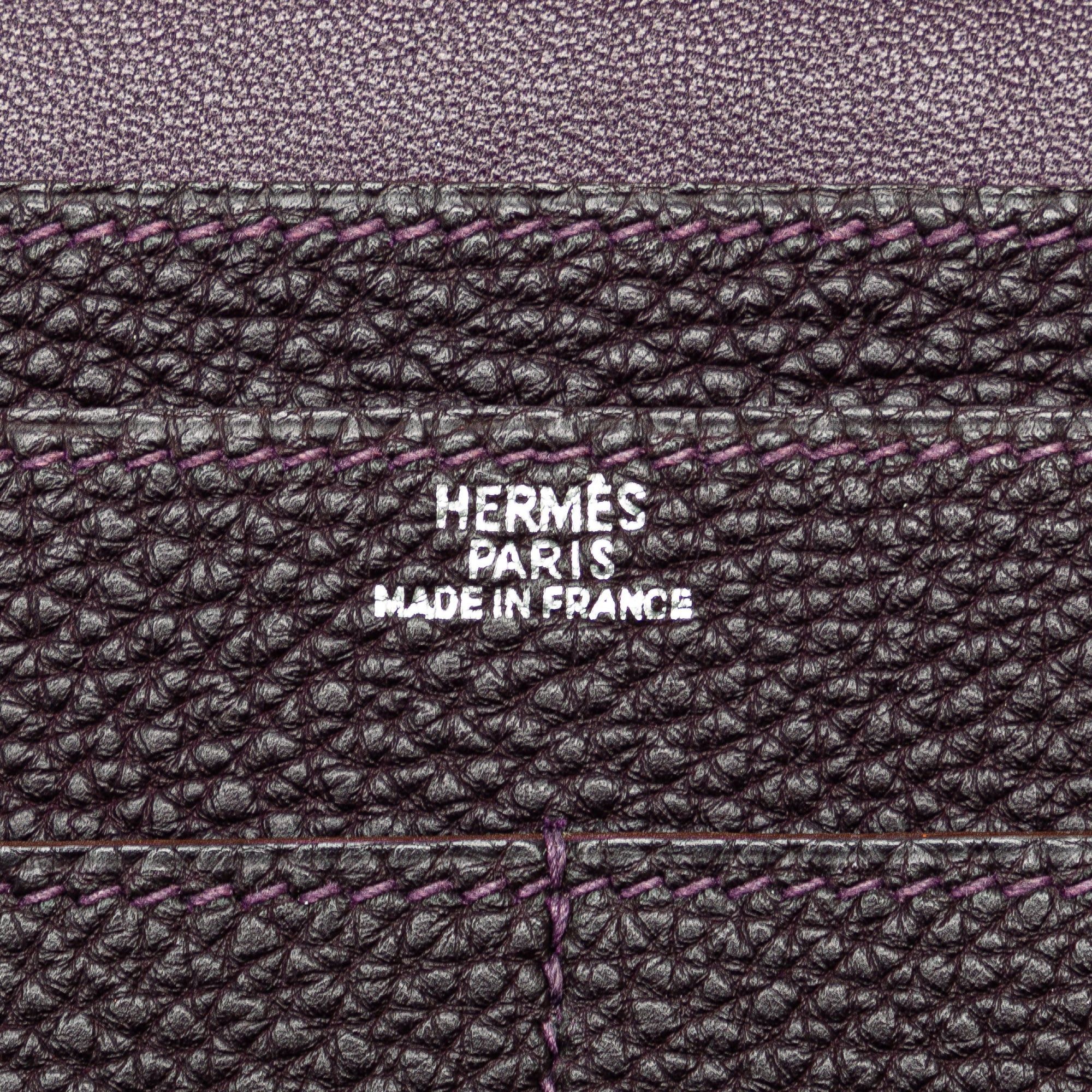 Hermes Hermès Togo Dogon Wallet GM Purple Size ONE SIZE - 5 Thumbnail